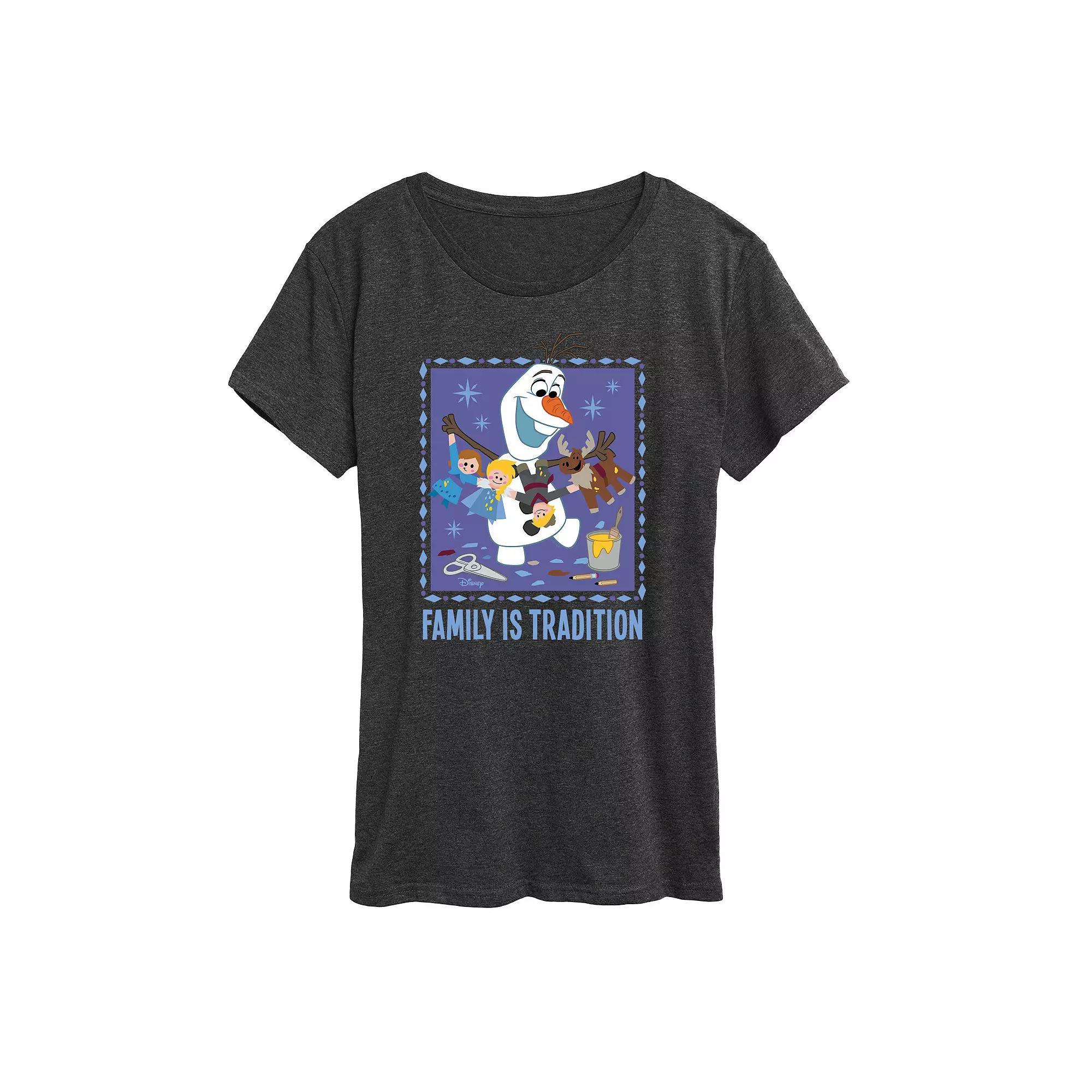 Disney's Frozen 2 Women's Tradition Graphic Tee, Girl's, Size: XL, Heather Grey Product Image