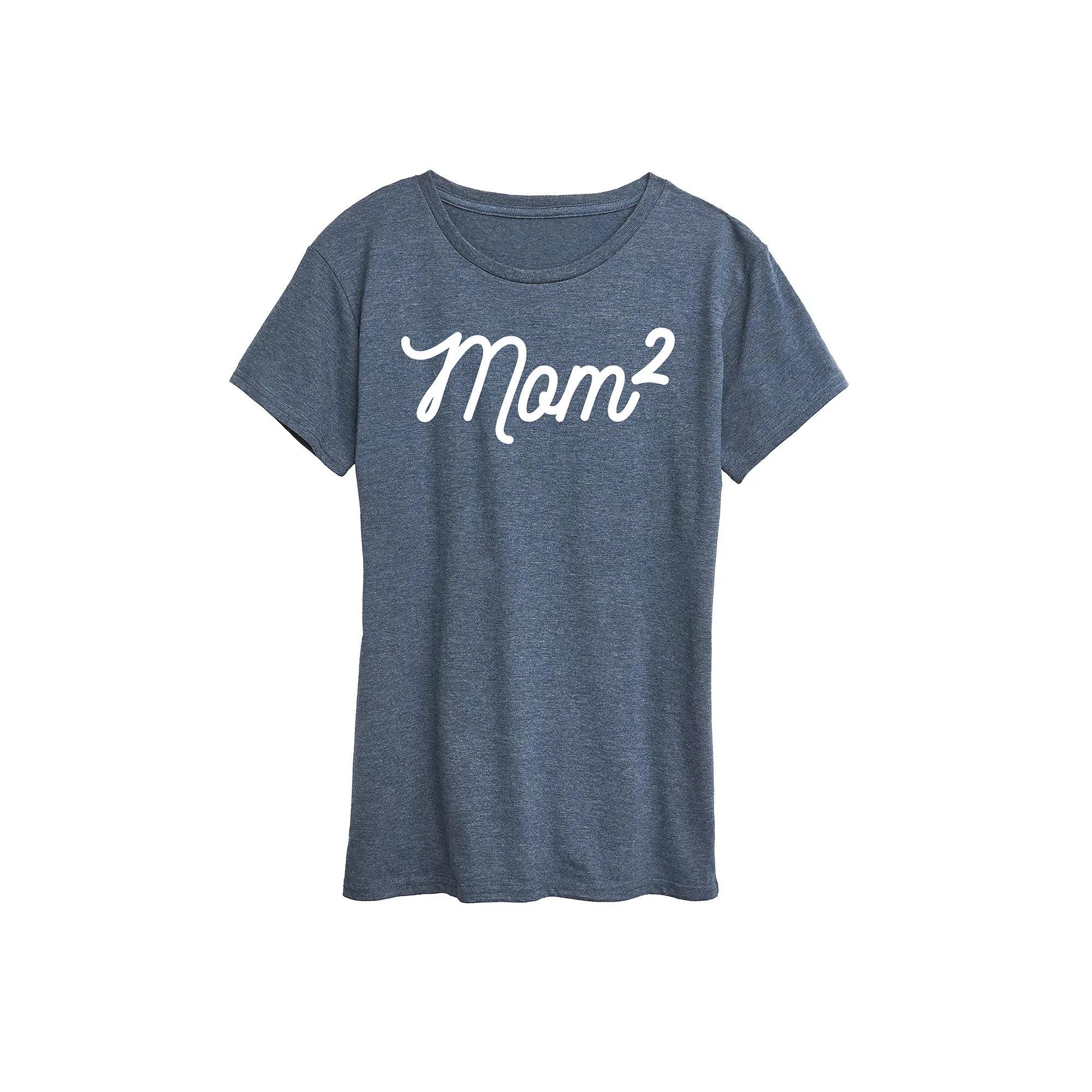 Plus Varsity Pickleball Graphic Tee, Womens Grey Blue Product Image