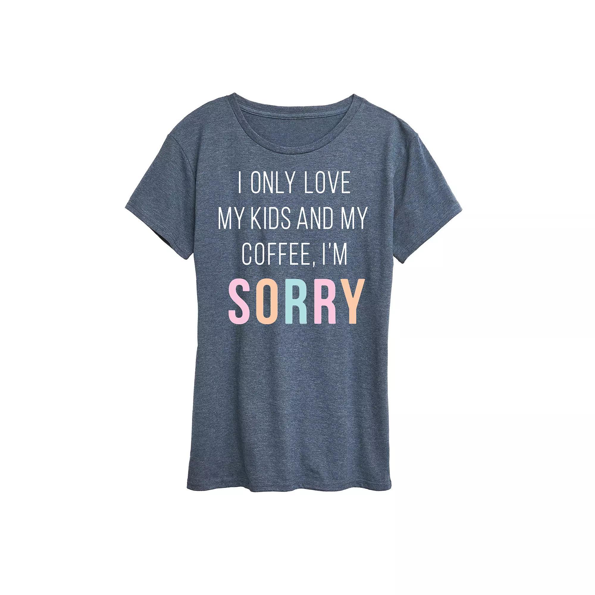 Womens Unapologetically Myself Graphic Tee, Girls Blue Product Image