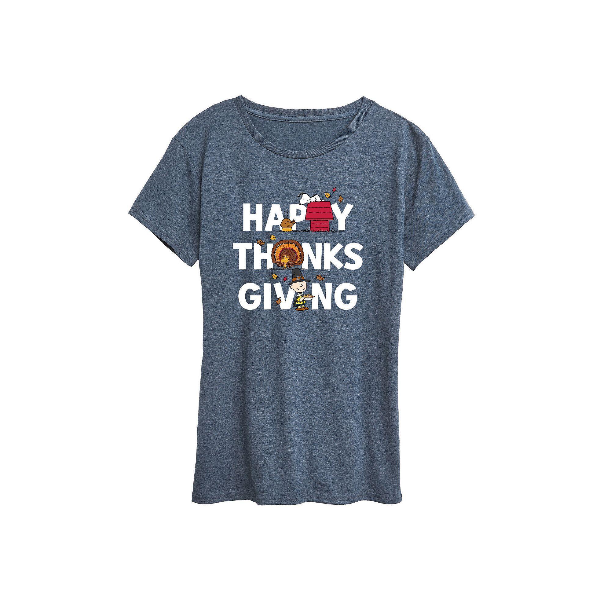 Womens SpongeBob SquarePants Happy St. Patricks Day Graphic Tee Grey Blue Product Image