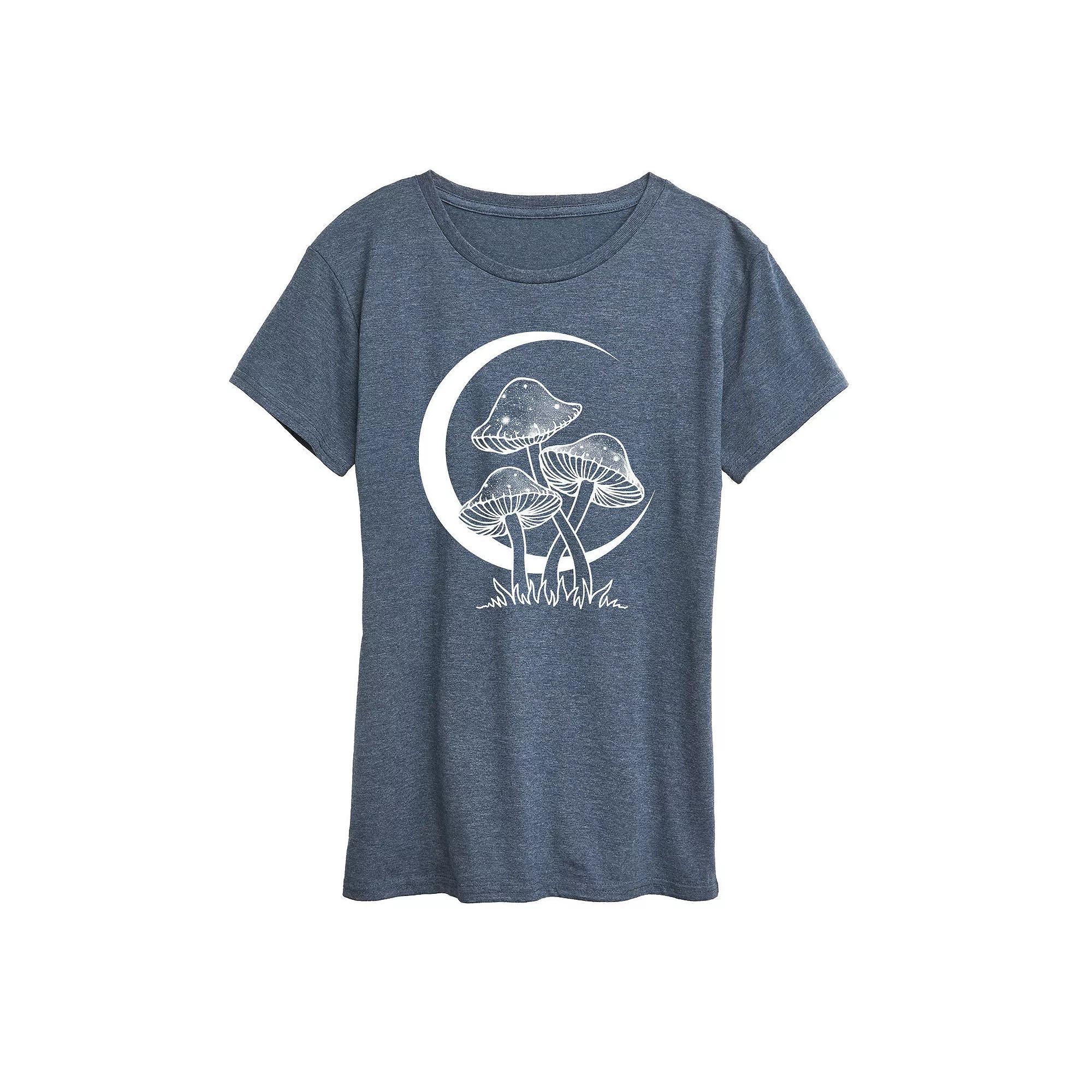 Women's Celestial Mushrooms Graphic Tee, Girl's, Size: XXL, Heather Grey Product Image