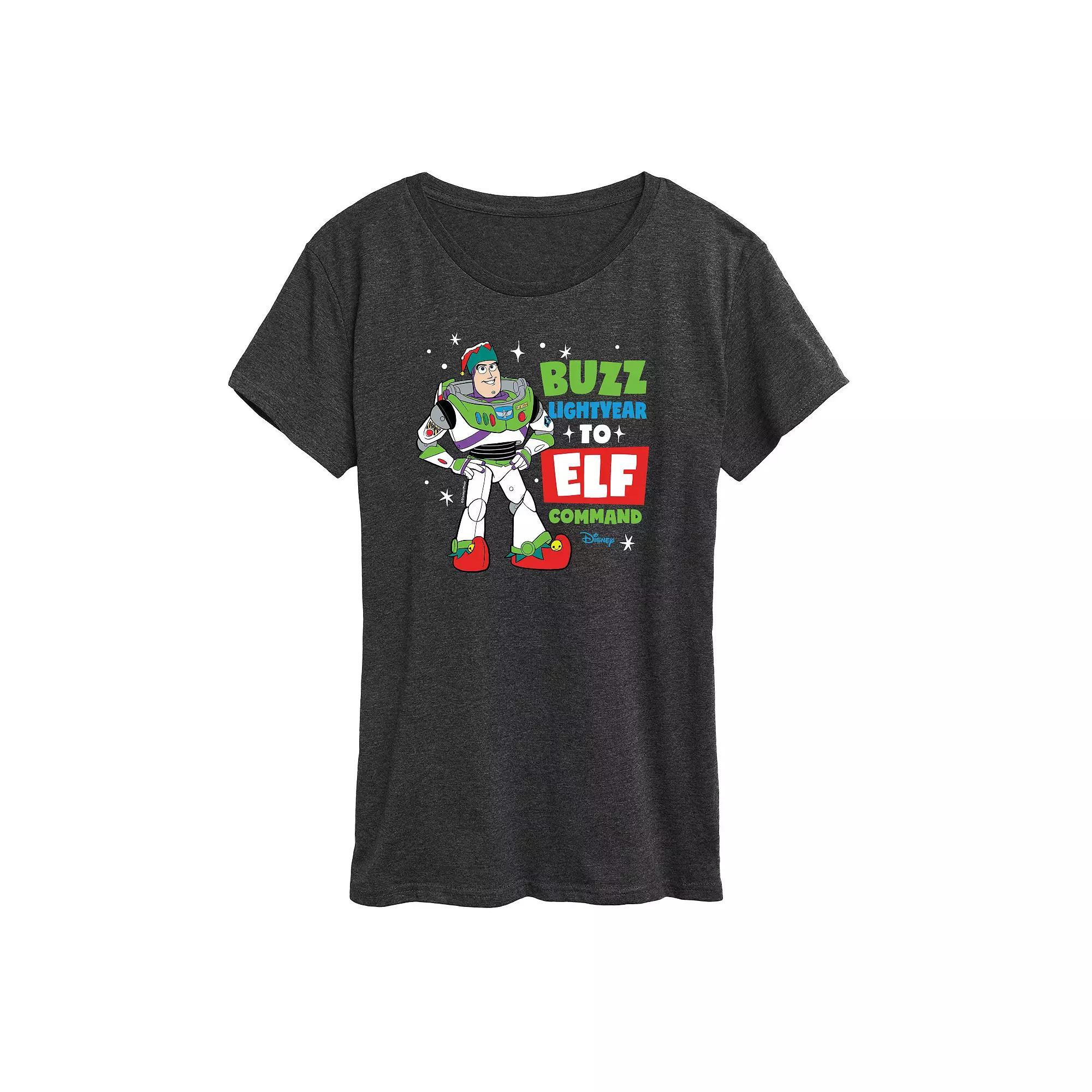 Disney / Pixar's Toy Story Women's Elf Command Graphic Tee, Girl's, Size: XXL, Heather Grey Product Image