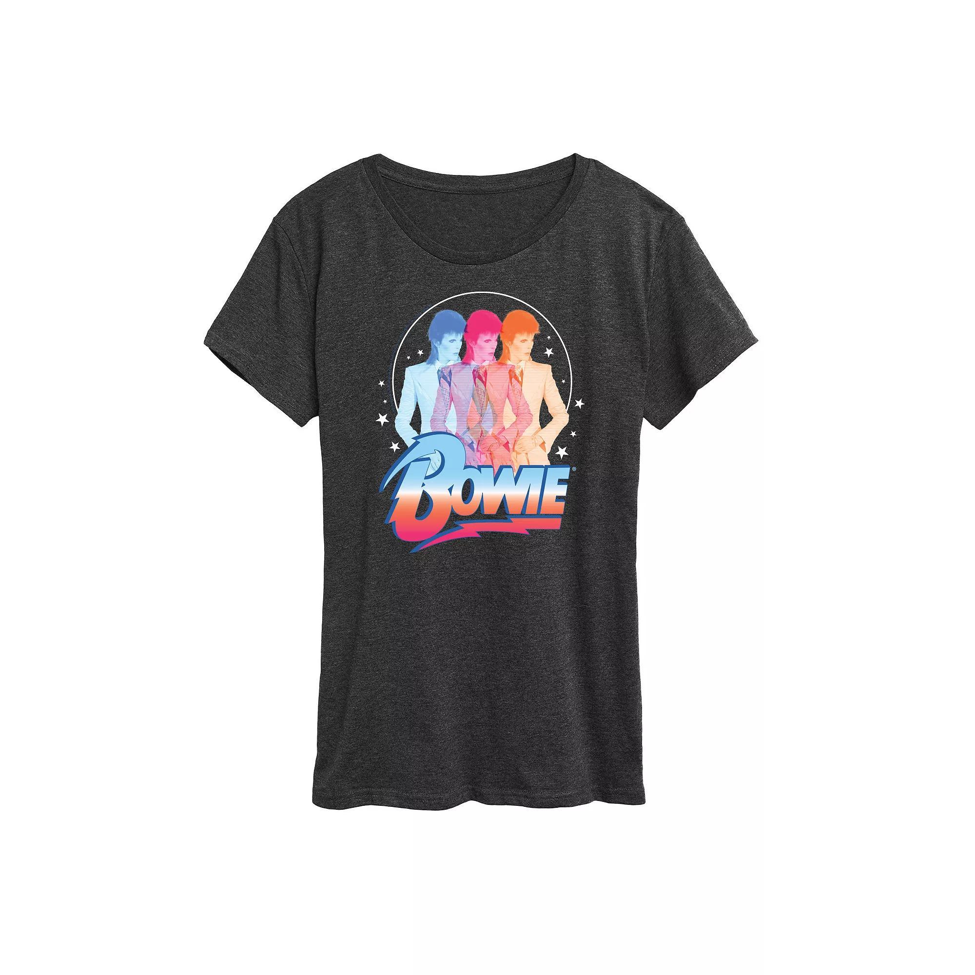 Womens Barbie The Movie Kenough Rainbow Graphic Tee, Girls Grey Royal Blue Product Image