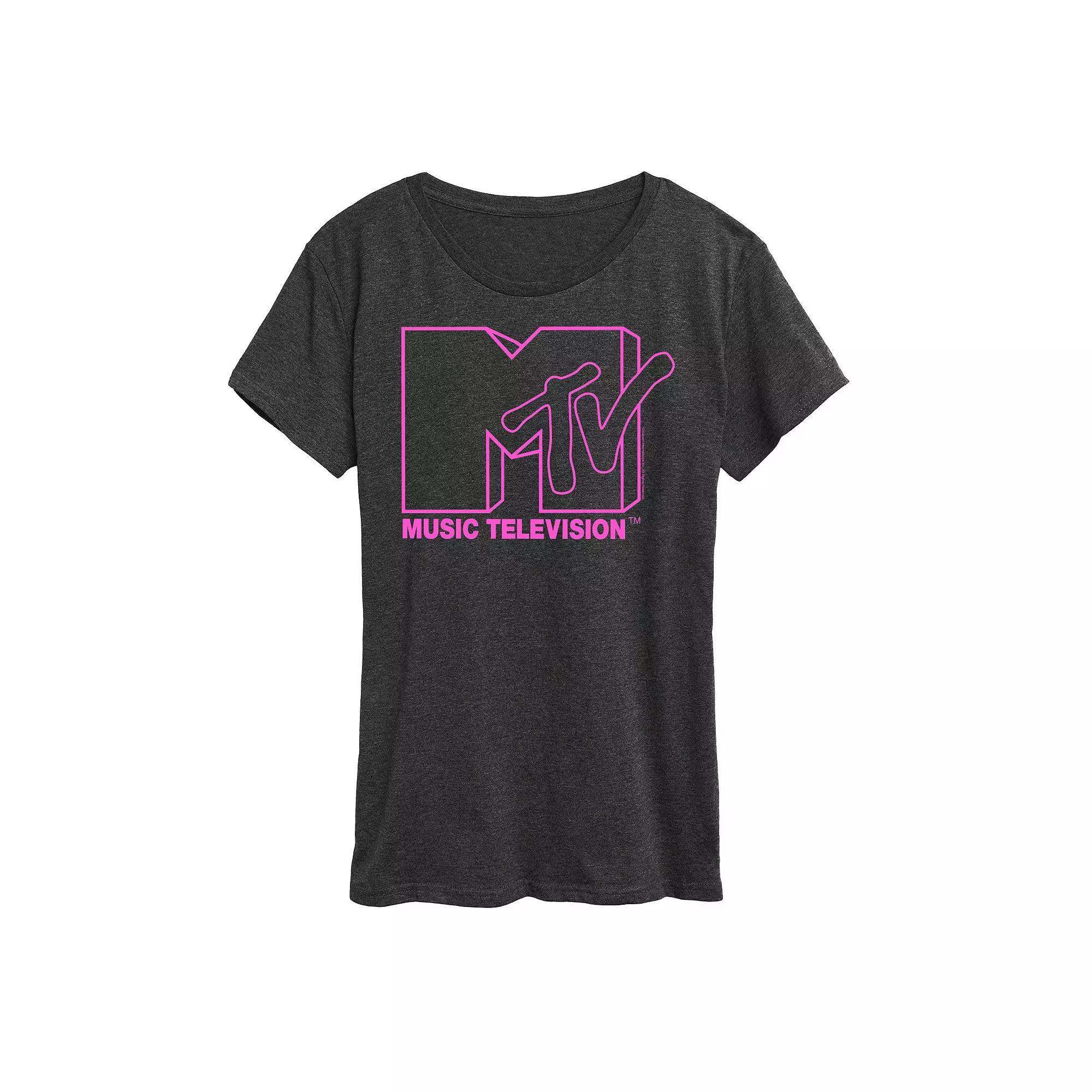 Disneys Wish Asha and Star Womens Strong Heart Graphic Tee, Girls Heather Grey Product Image