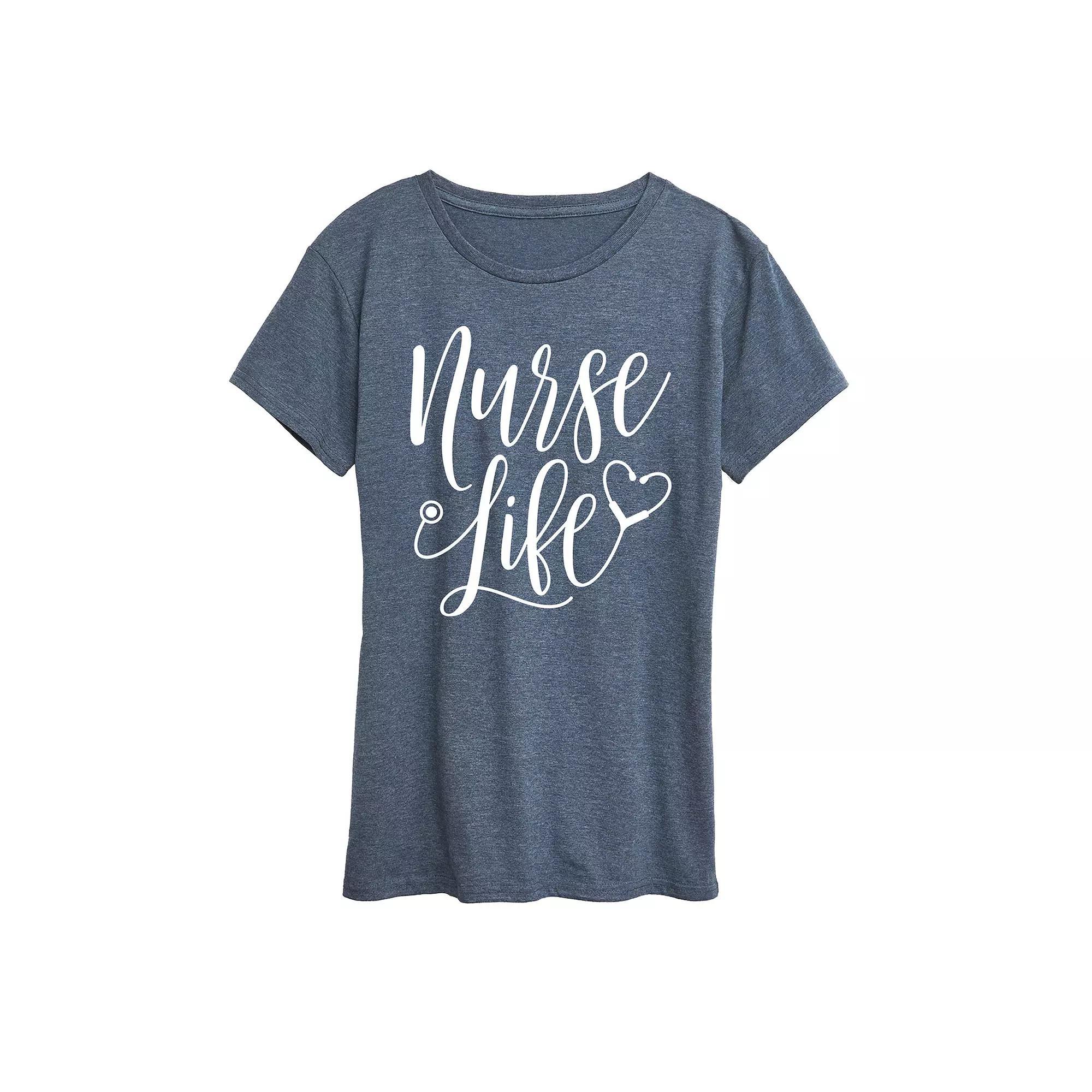 Womens Grinch Broken Heart Grid Graphic Tee Heather Grey Product Image