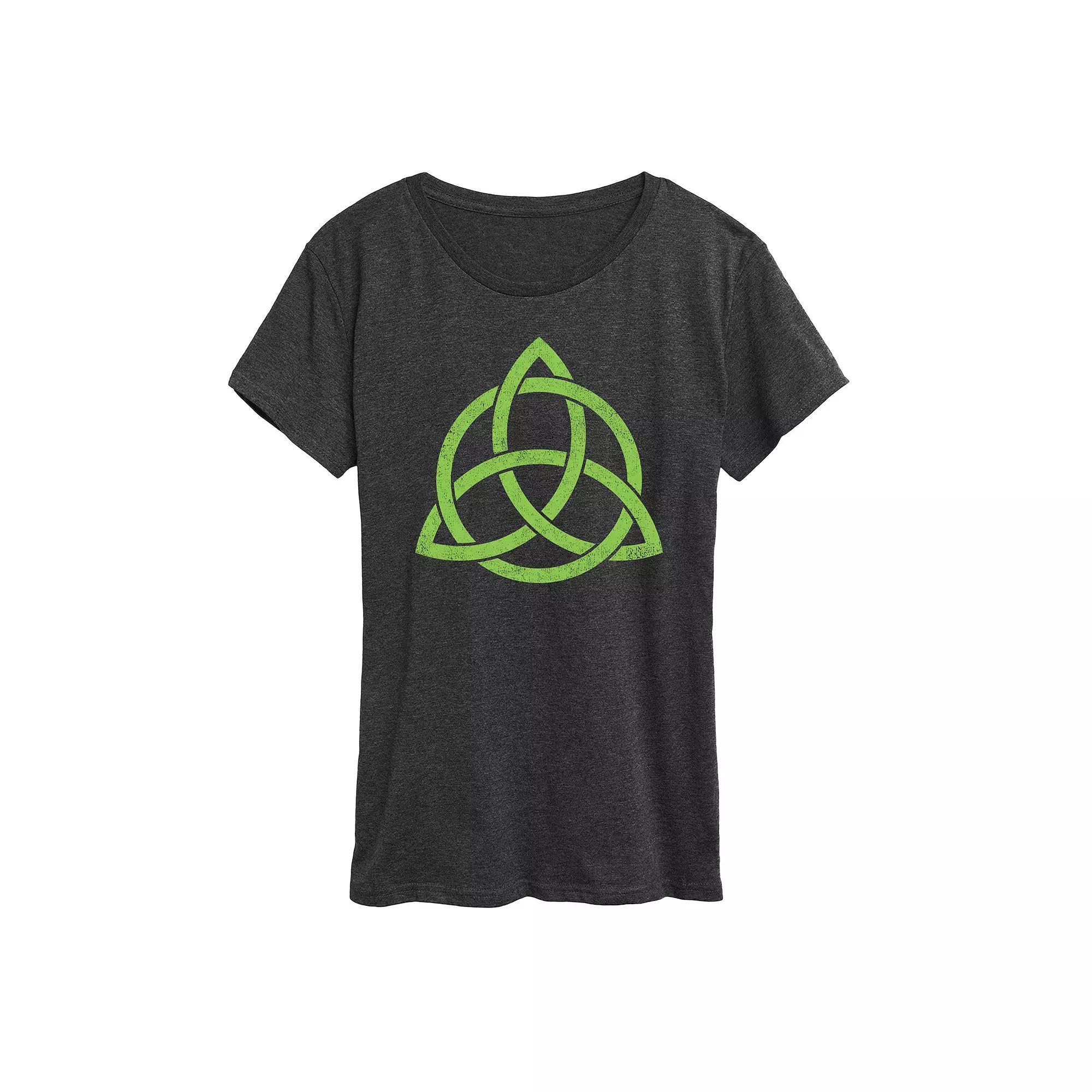 Women's Coffee Beach Repeat Graphic Tee, Size: Large, Heather Grey Product Image