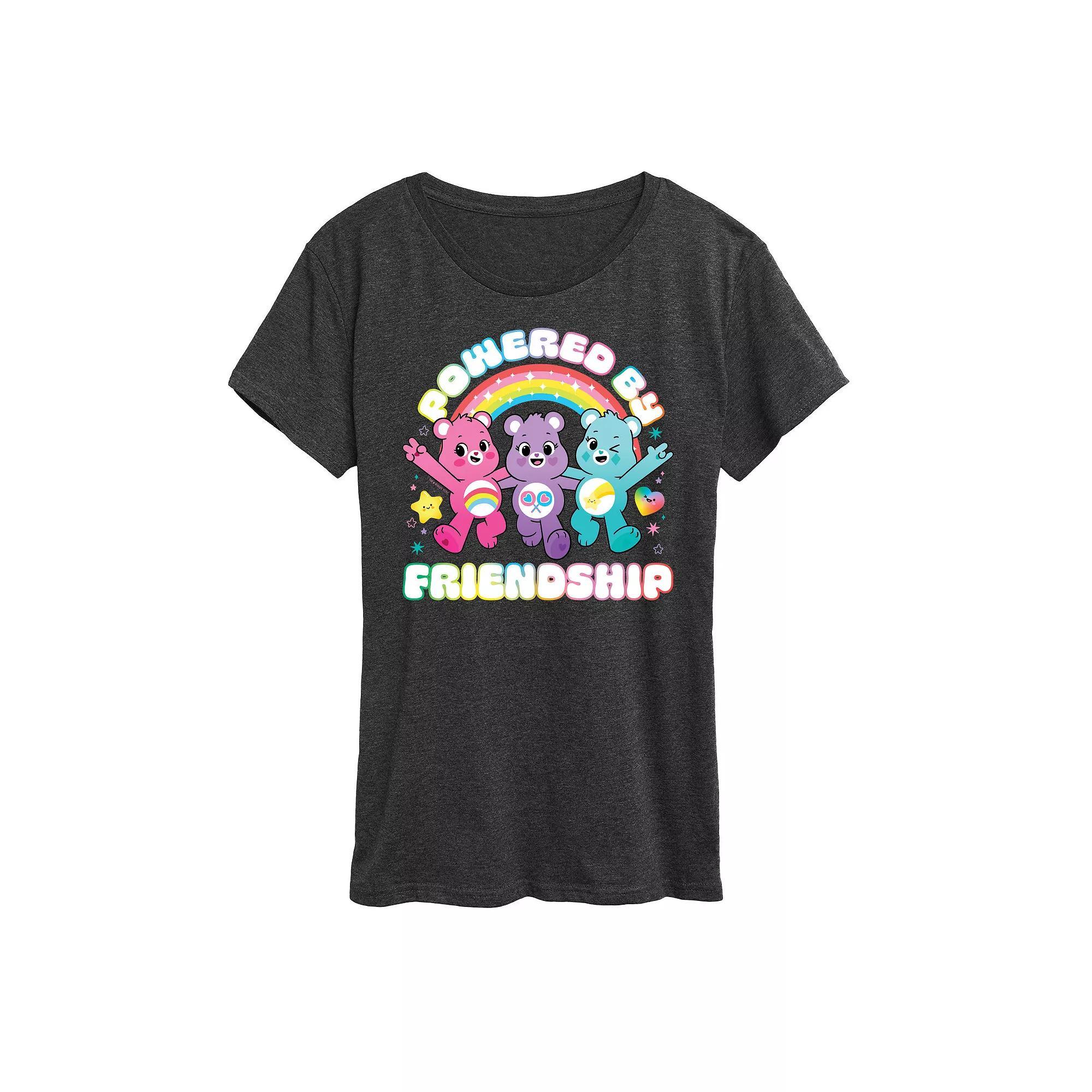 Plus Dog Paw Rainbow Graphic Tee, Womens Heather Grey Product Image