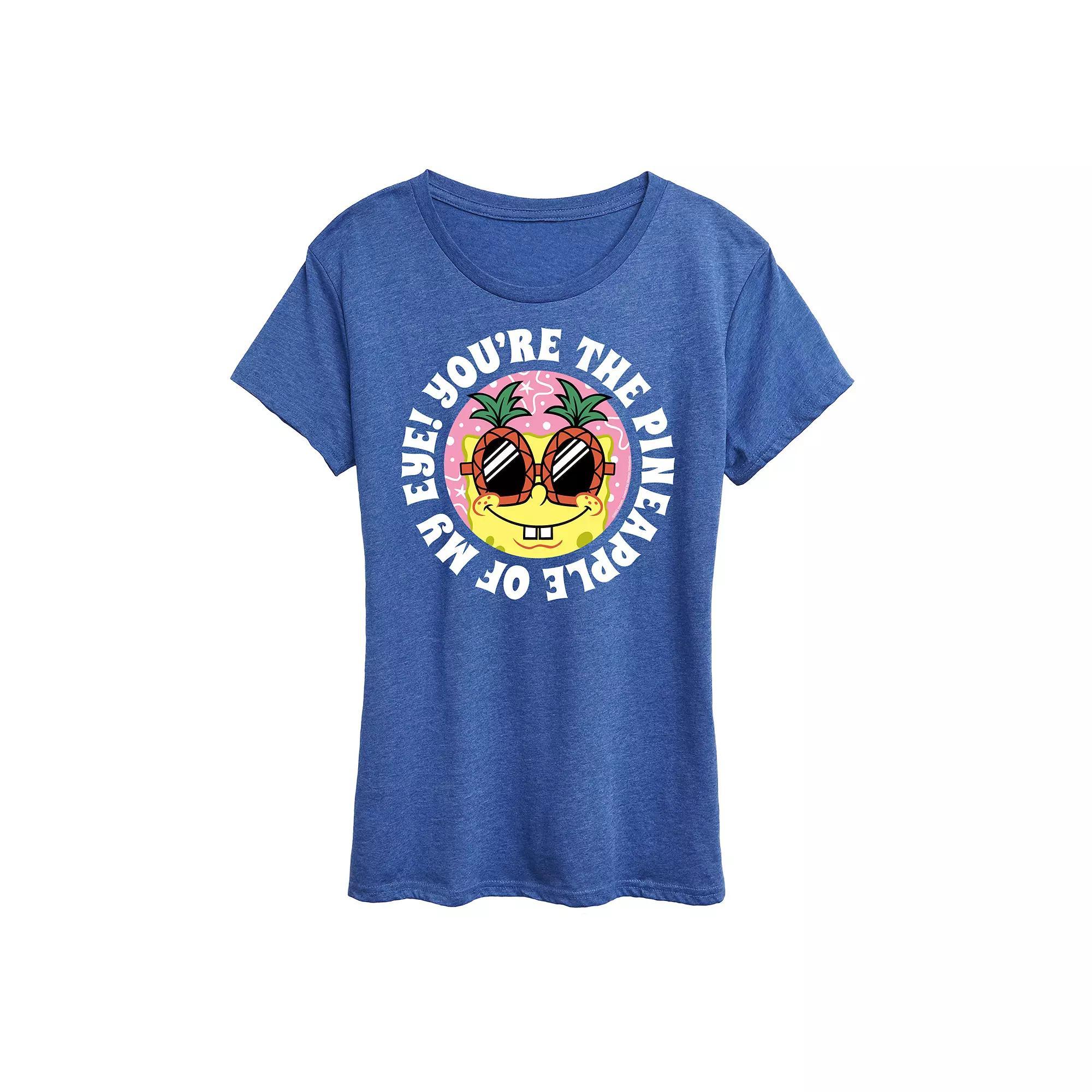 Womens Spongebob Squarepants Pineapple Of My Eye Graphic Tee Product Image
