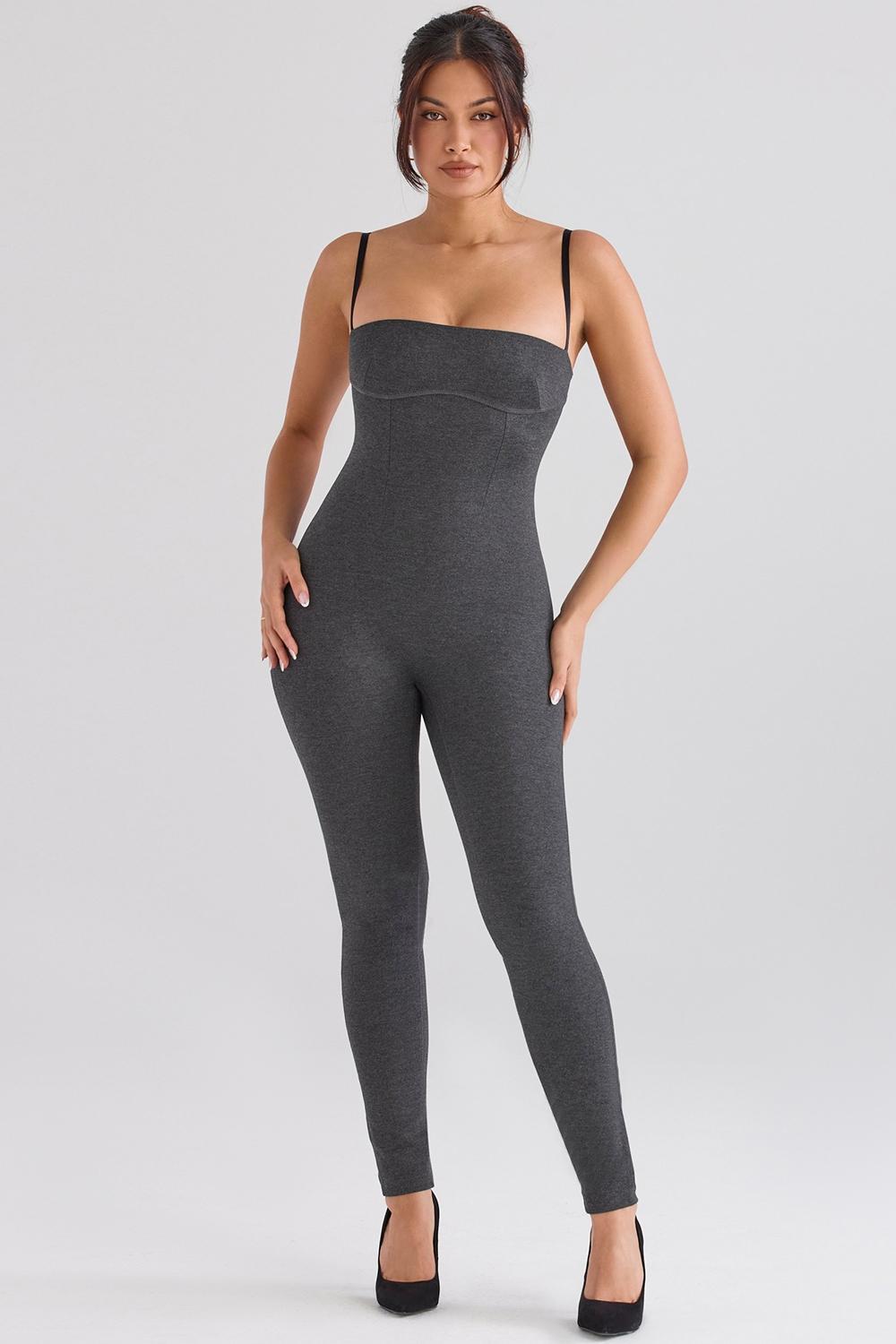 Luisa  charcoal loungewear jumpsuit - sale Product Image