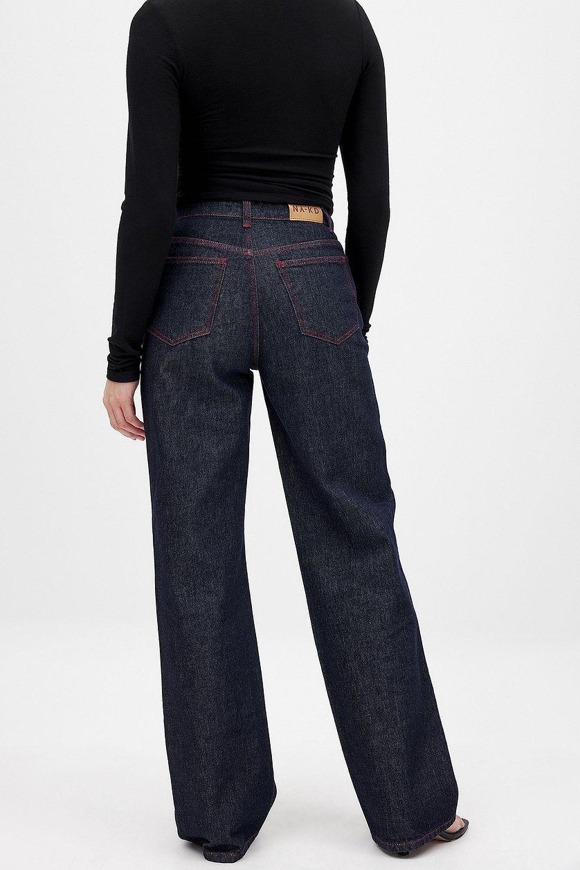 Straight Mid Waist Jeans Product Image