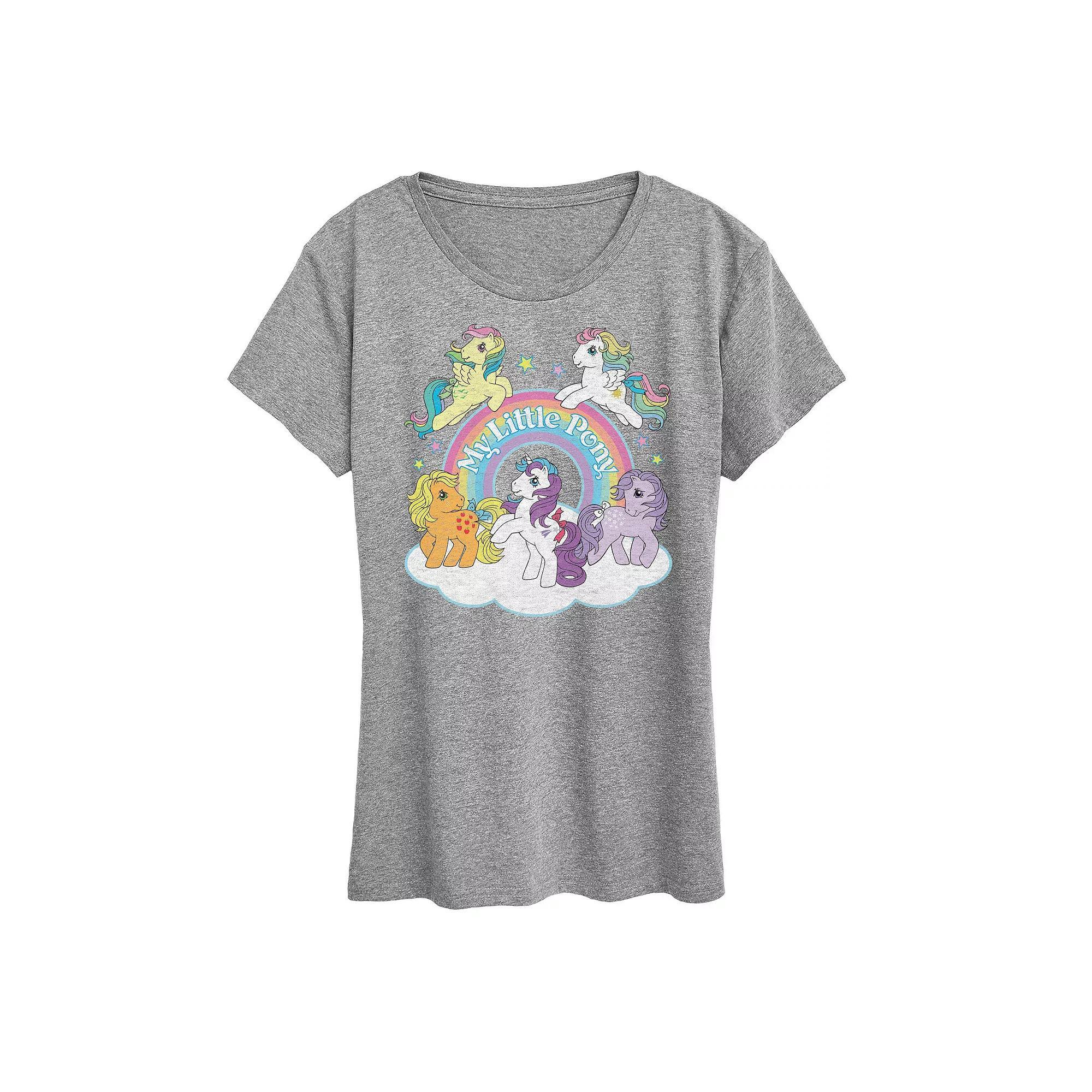 Womens Care Bears Hangry With Donut Graphic Tee Heather Grey Product Image