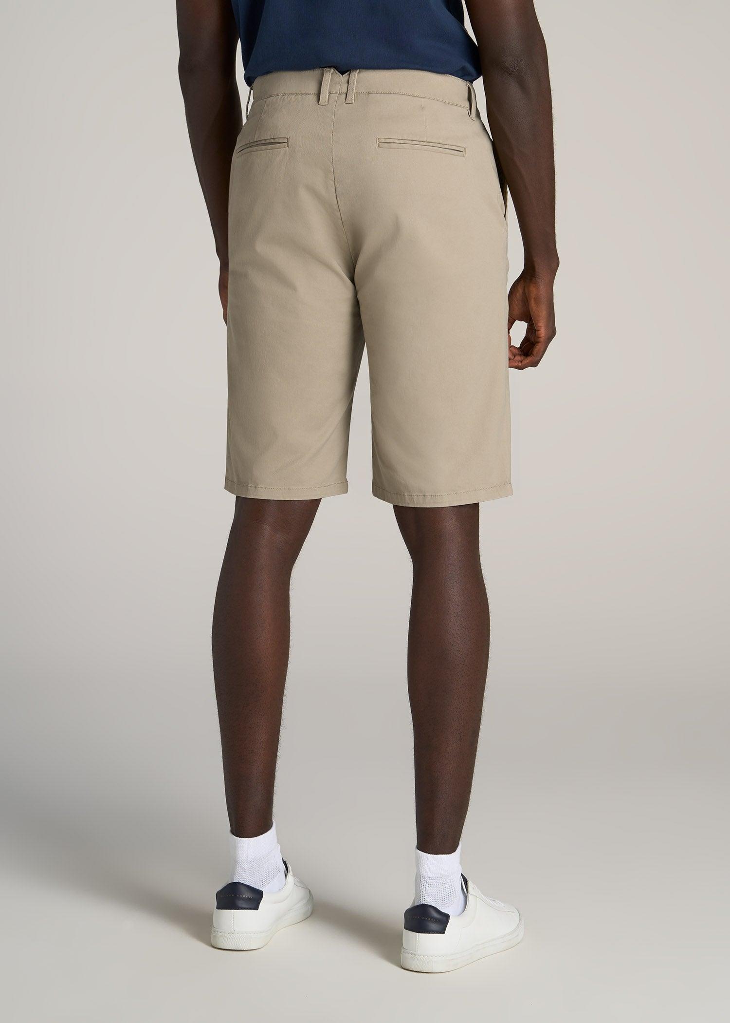 Chino Shorts for Tall Men in Fatigue Green Product Image