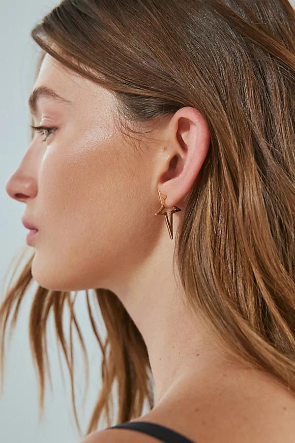 Irregular Star Metal Hoop Earring Womens at Urban Outfitters Product Image