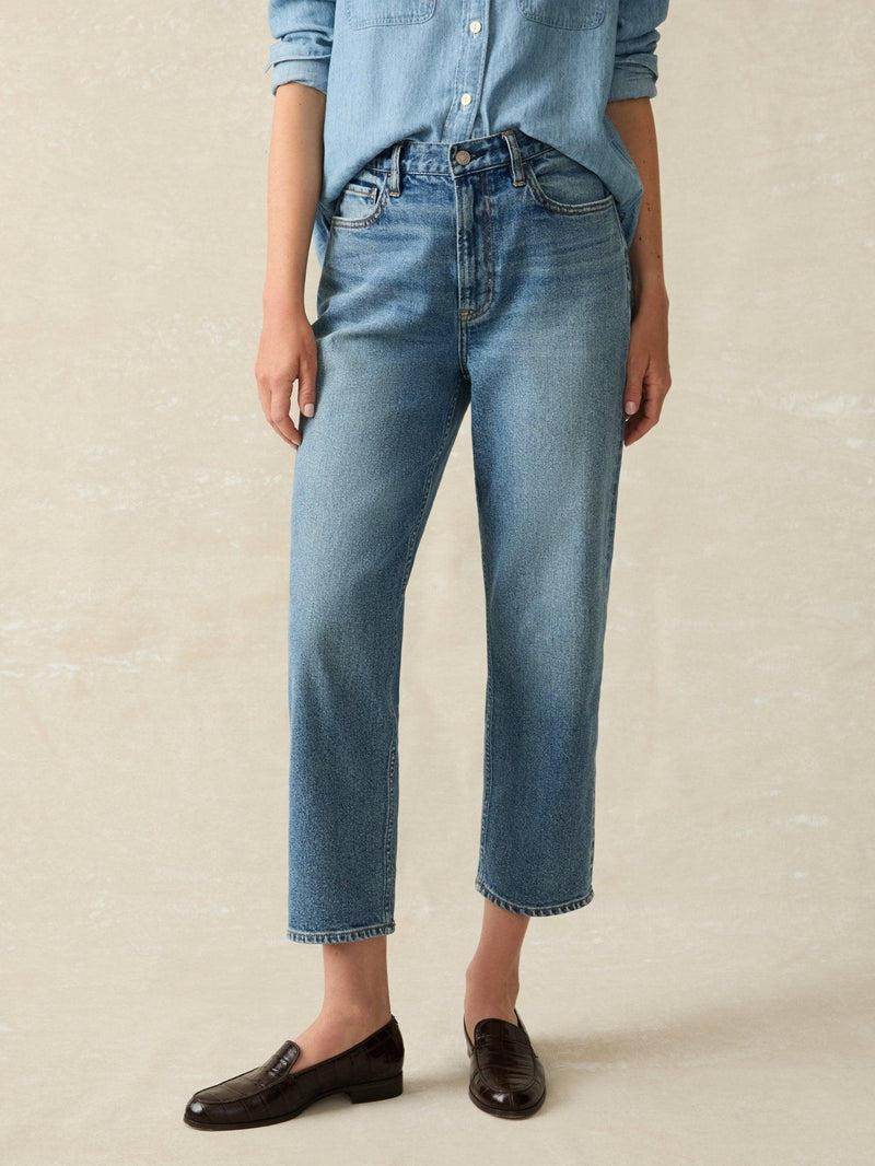 90s Crop Jean - Bluestone Wash Product Image