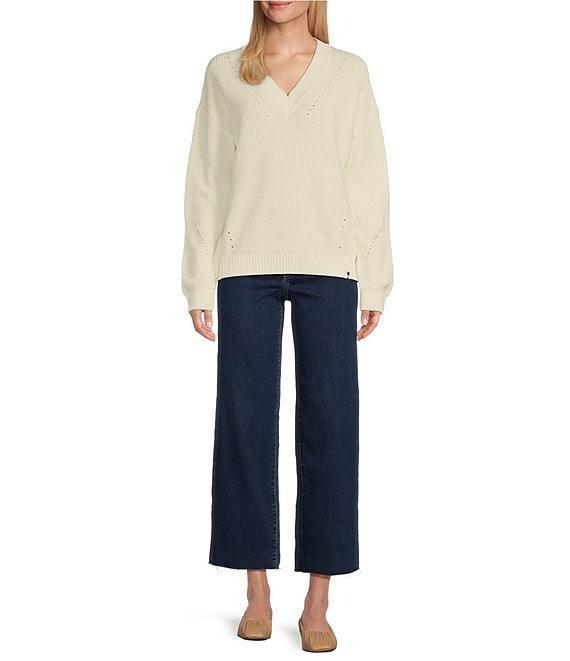 Tommy Bahama Indigo High Rise Wide Leg Cropped Jean Product Image