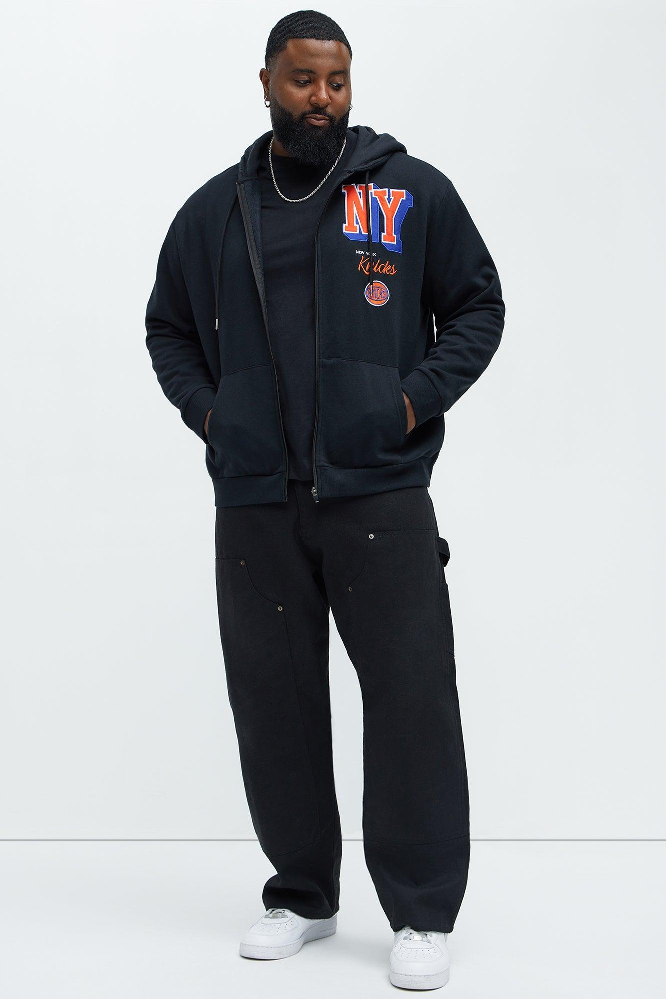 Knicks Bold Zip Up Hoodie - Black Product Image