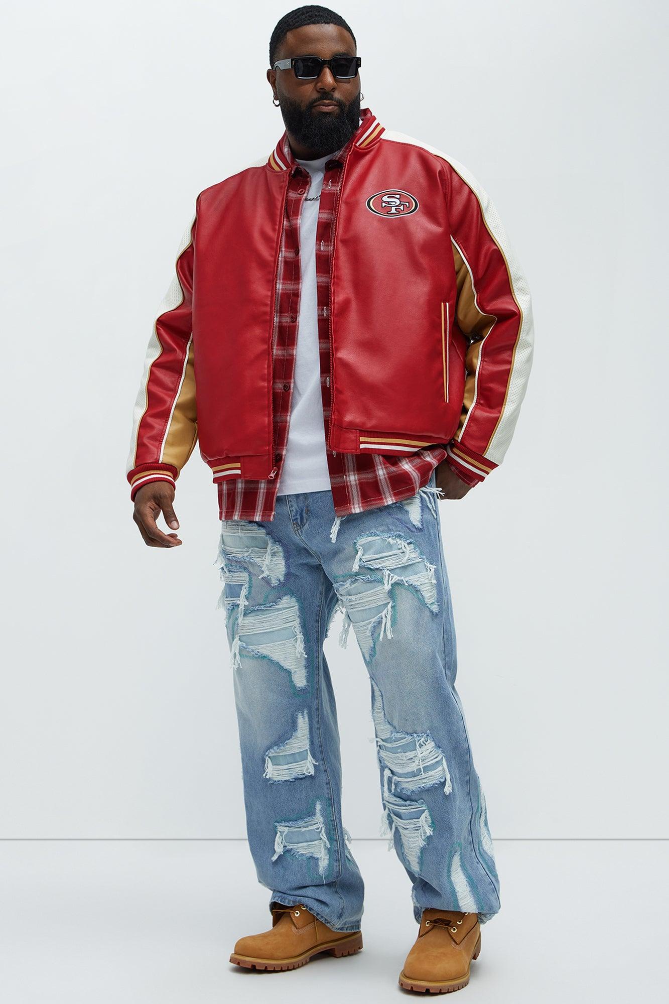 49ers High Standard Jacket - Red/White Product Image