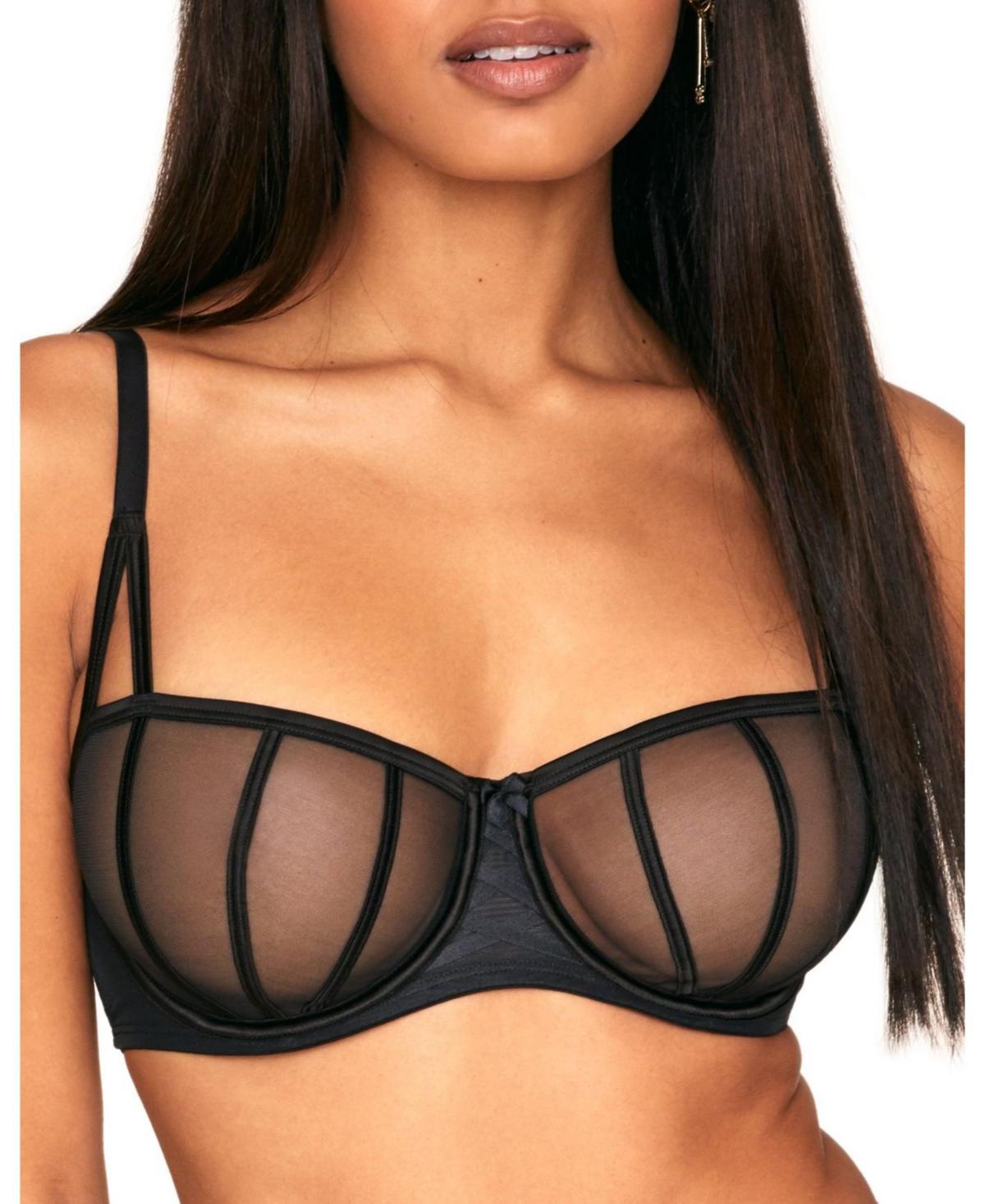 Adore Me Women's Bianca Balconette Bra 36B / Jet Black. Product Image