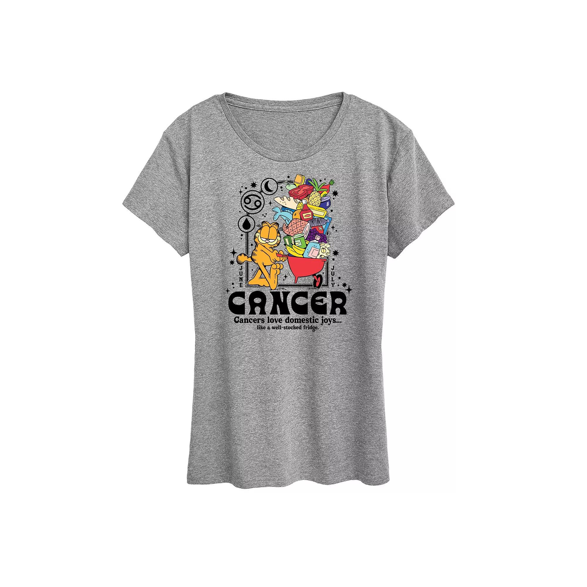 Womens Garfield Cancer Graphic Tee Product Image