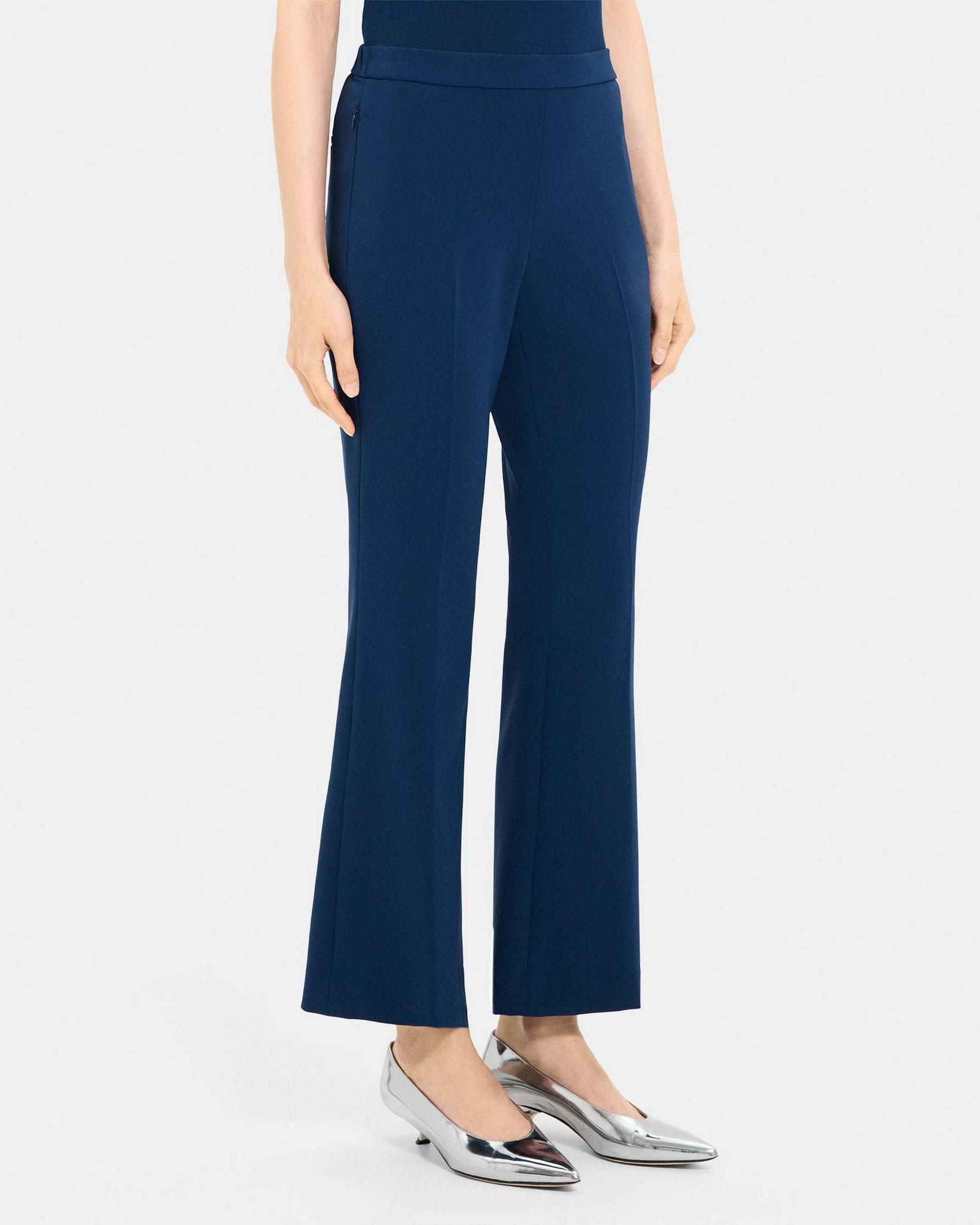 Flared Pull-On Pant in Crepe Product Image
