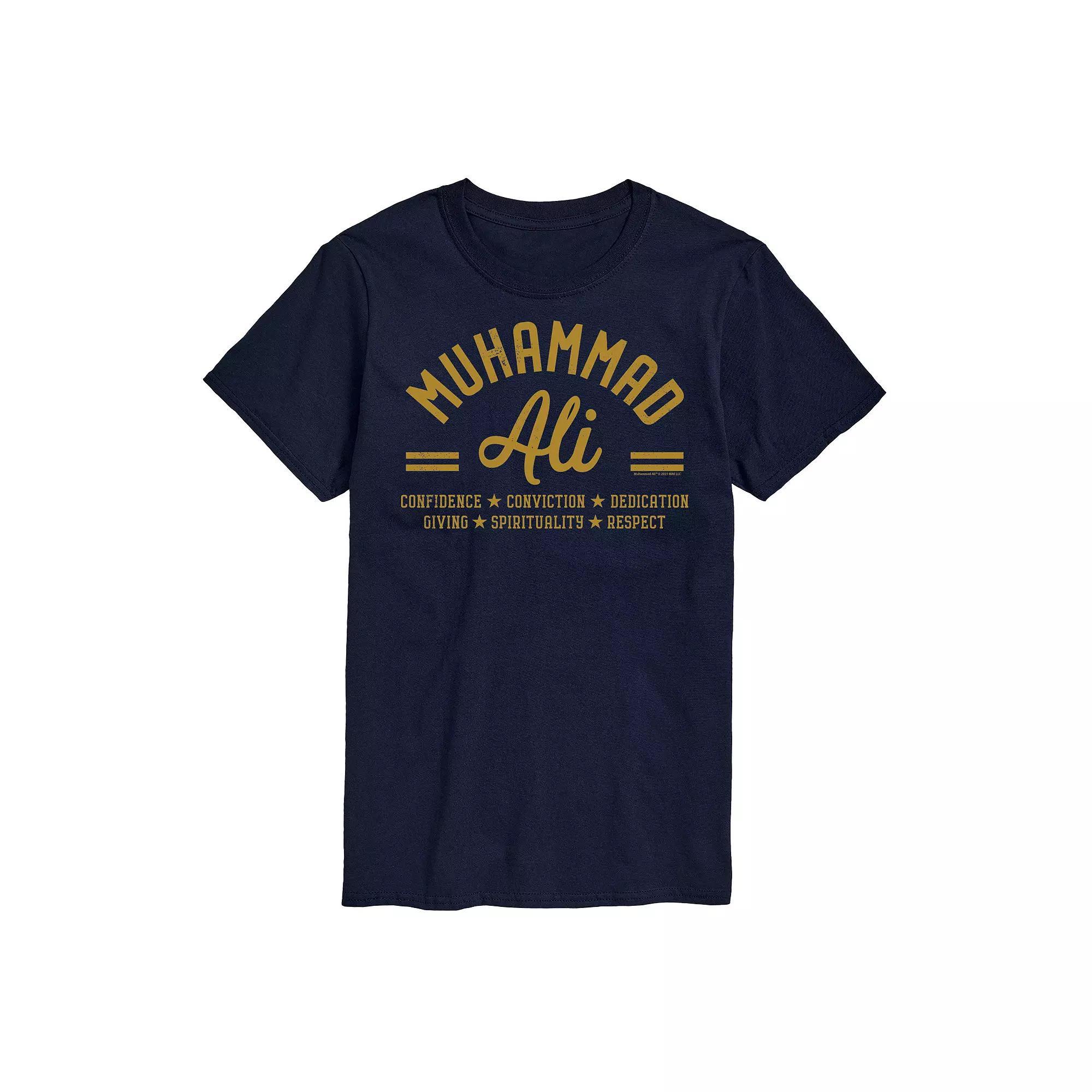 Big & Tall Muhammad Ali Principles Tee, Mens Blue Product Image