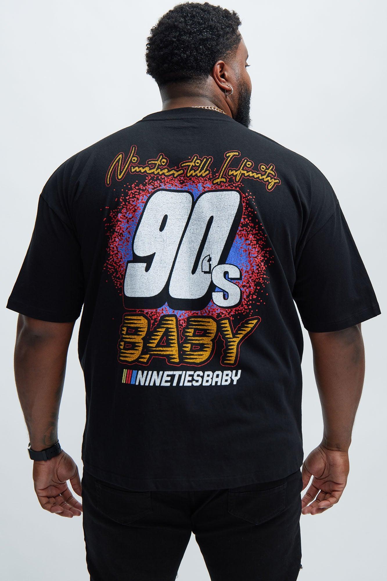 90's Till Infinity Oversized Short Sleeve Tee - Black Product Image