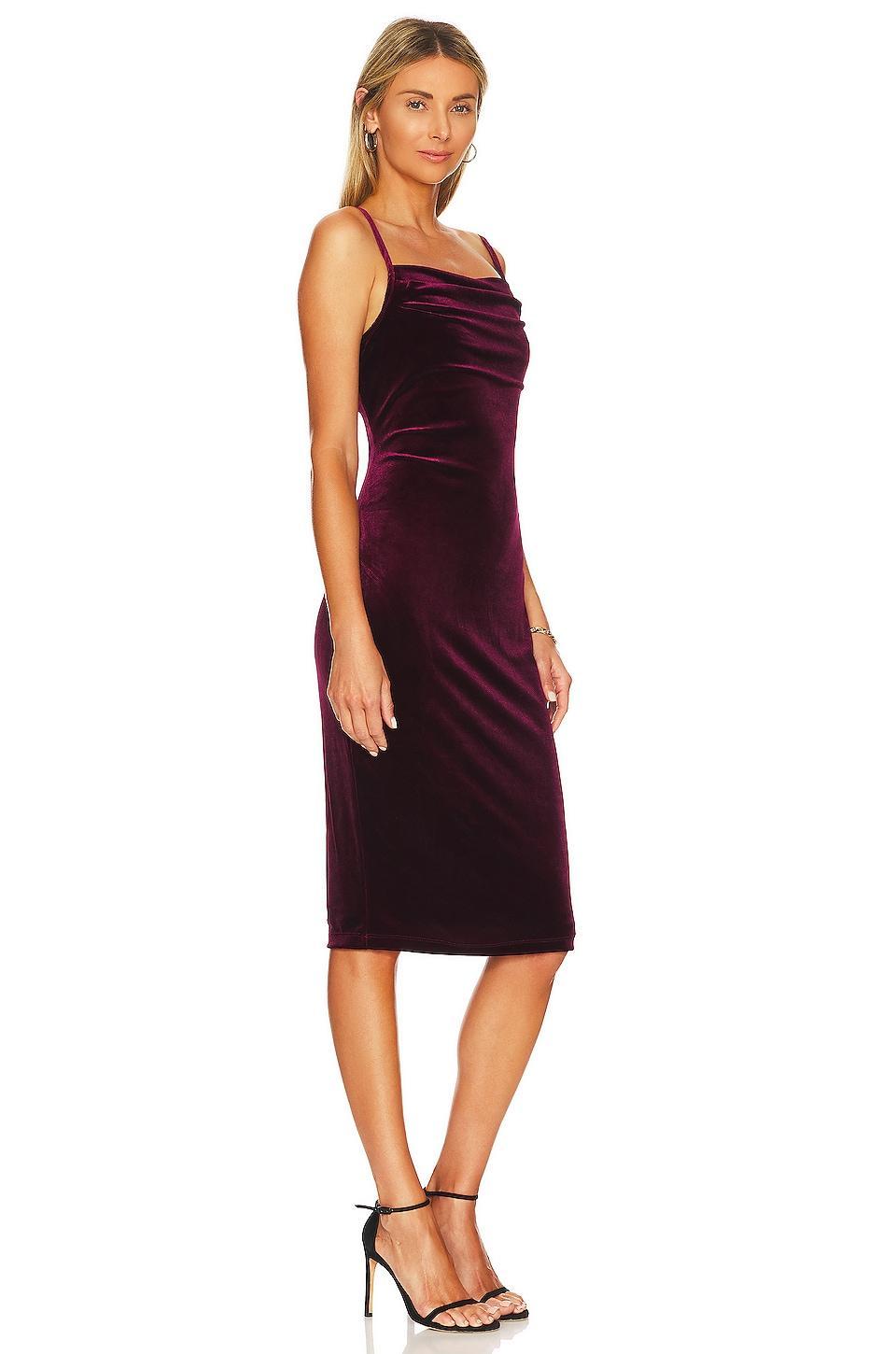Bias Velvet Midi Slip Dress 1. STATE Product Image