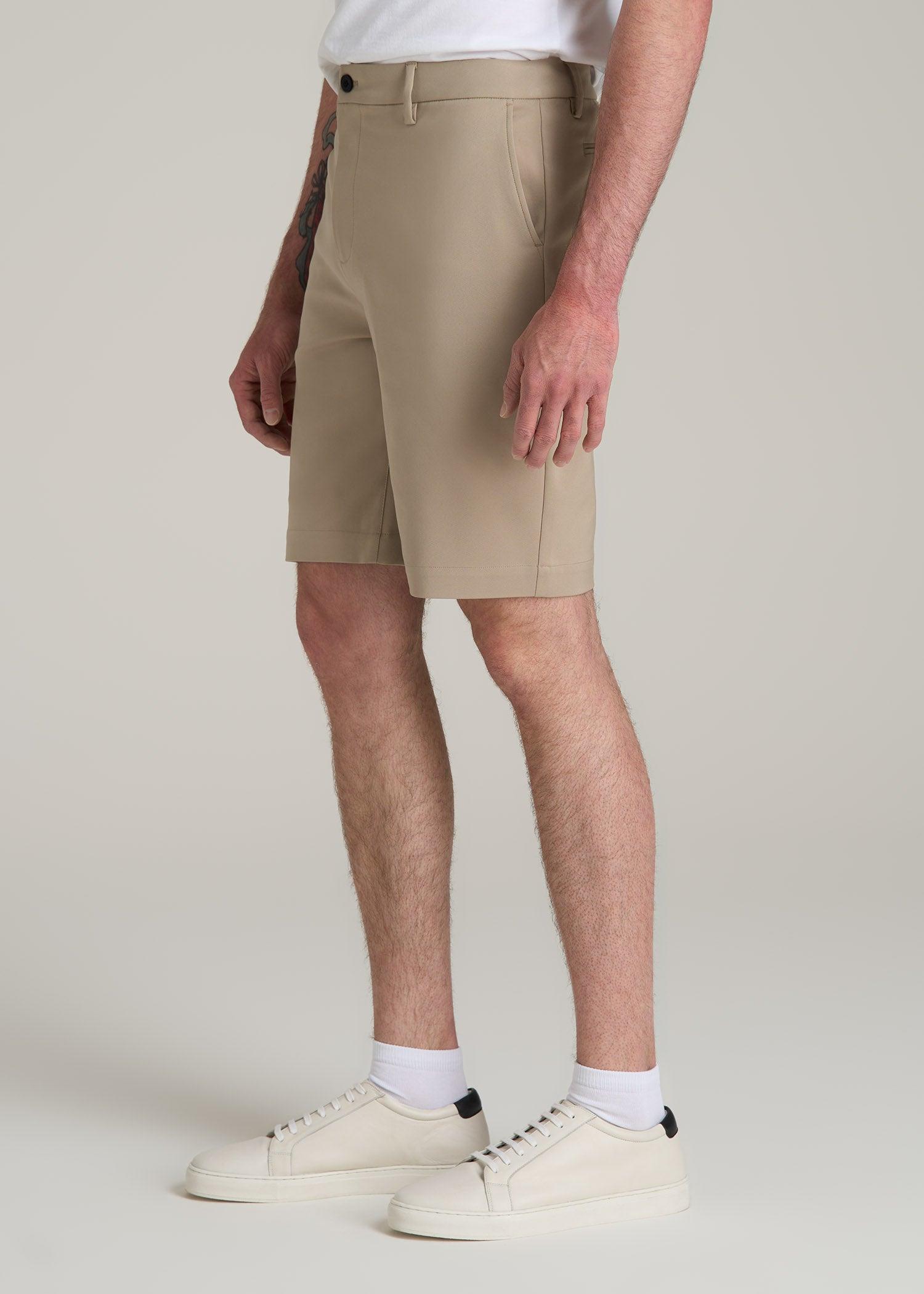 Tech Chino Shorts for Tall Men in Desert Khaki Product Image