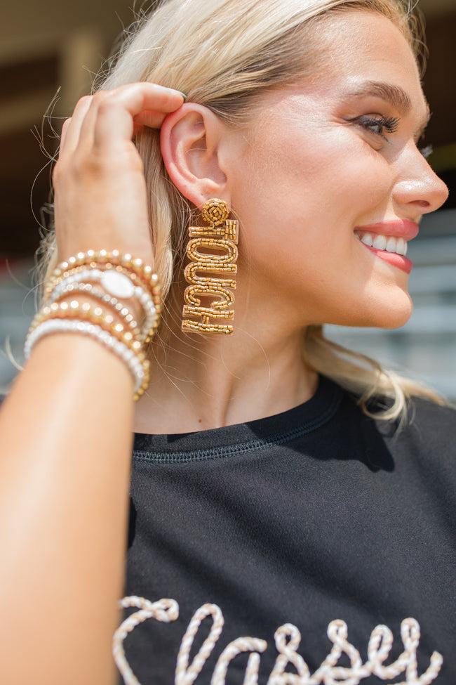 Gold Touch Down Earrings FINAL SALE Product Image