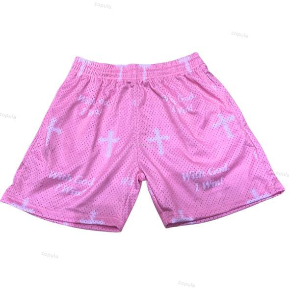 Sopula With God I Win Graphic Mesh Shorts Product Image