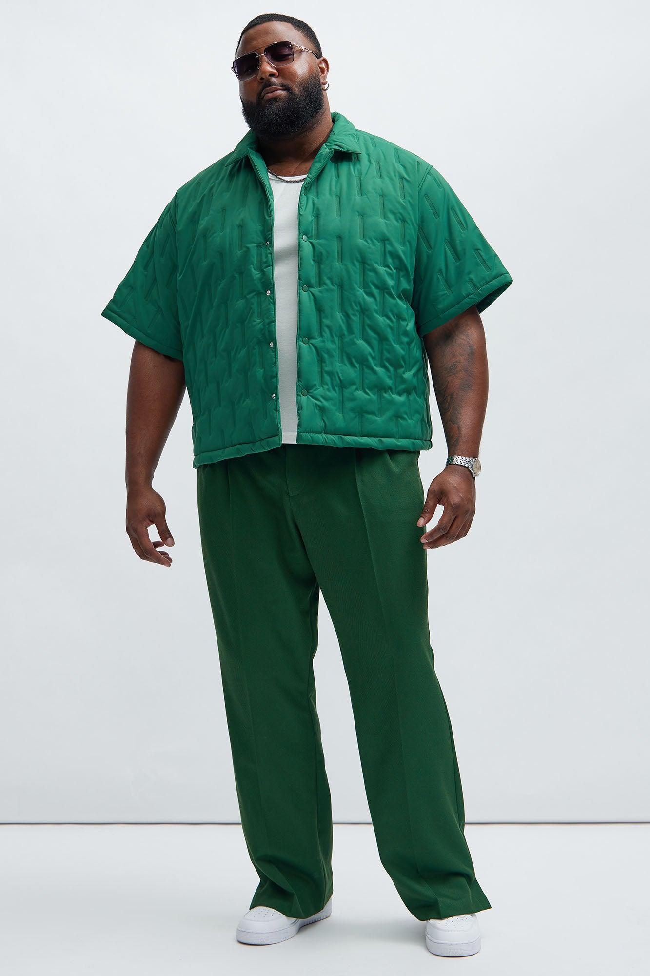Kona Quilted Nylon Shirt - Green Product Image