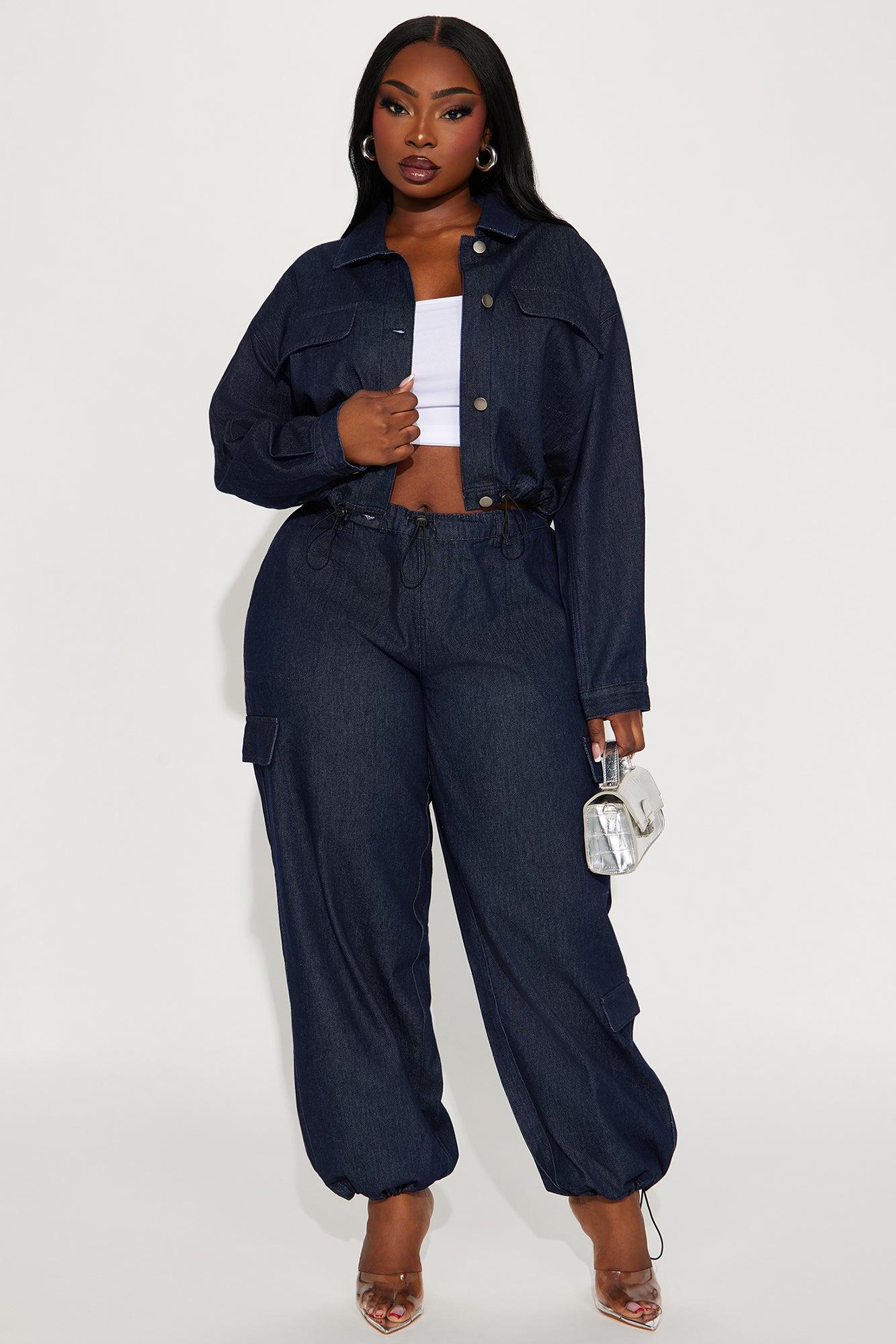 High Road Denim Jogger Jeans - Dark Wash Product Image