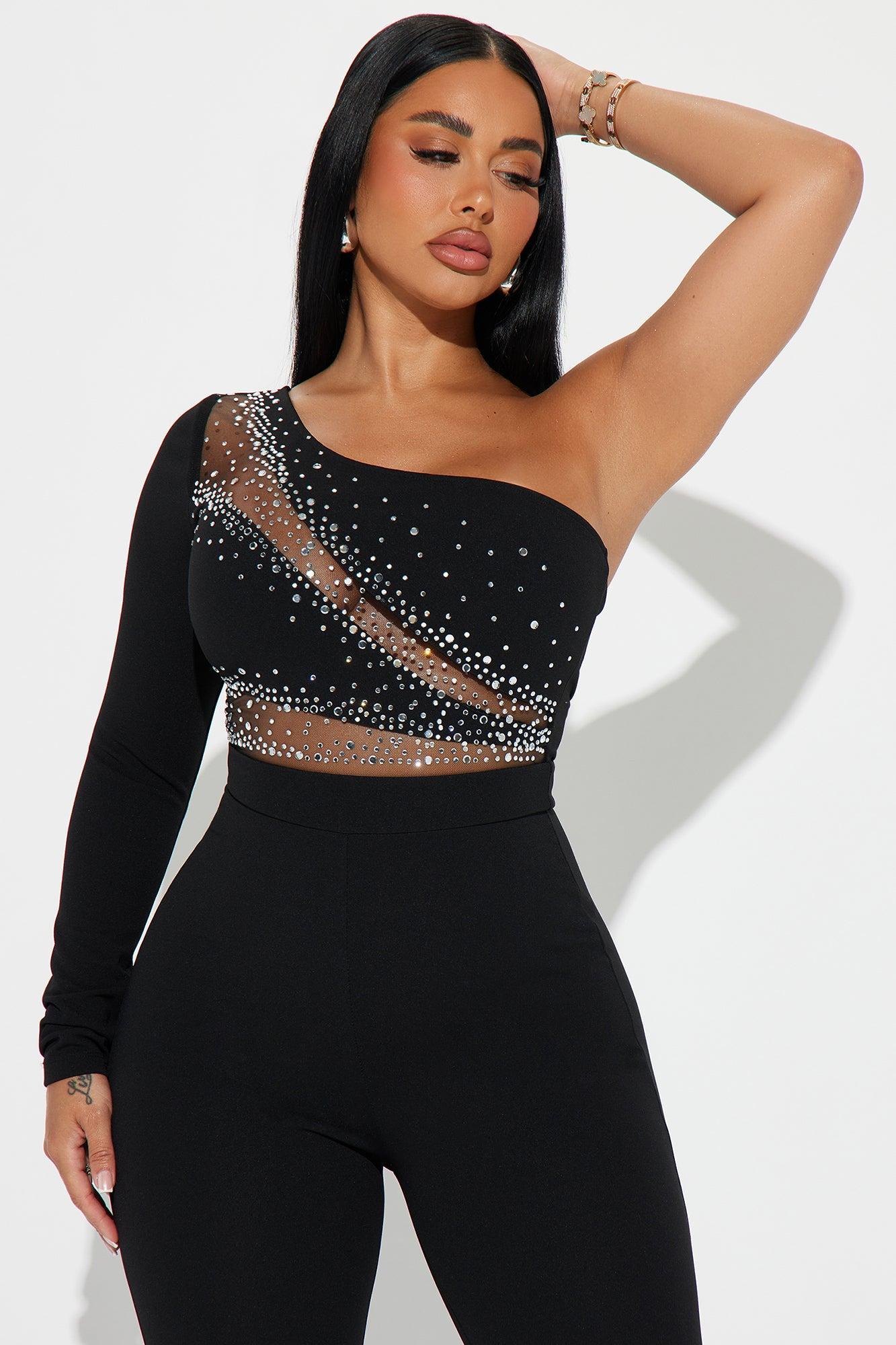 Star Sign Jumpsuit - Black Product Image