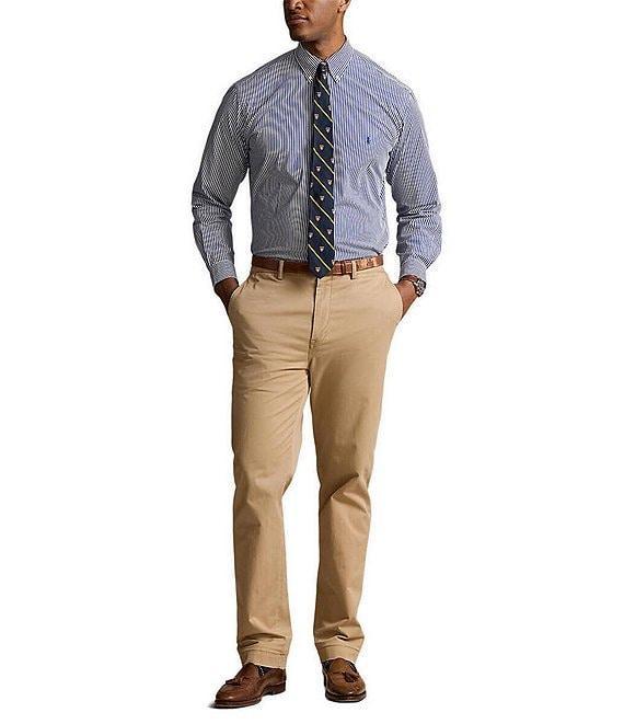 Polo Ralph Lauren Big & Tall Classic Fit Striped Stretch Poplin Shirt Product Image