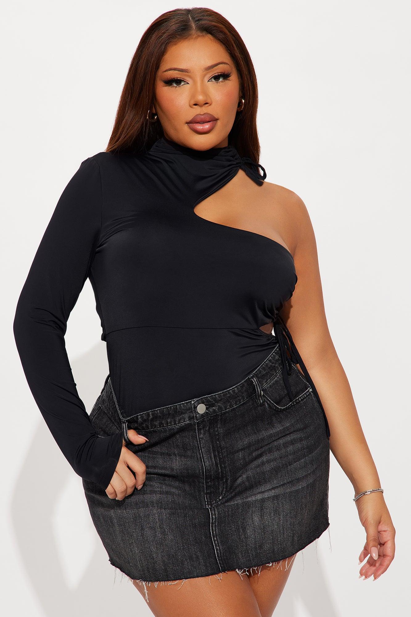 Eleni Cut Out Bodysuit - Black Product Image