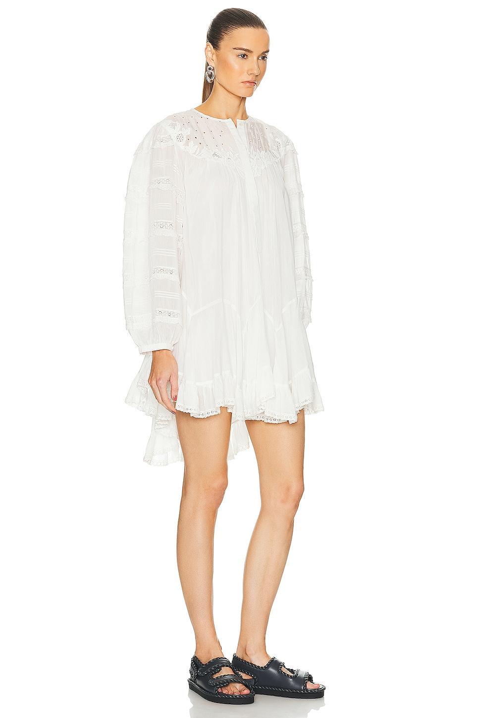 Isabel Marant Gyliane Dress White. (also in 40). Product Image