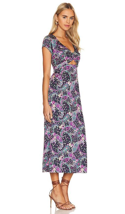 HOUSE OF HARLOW 1960 Kleid Marseille In Black Paisley Multi Product Image