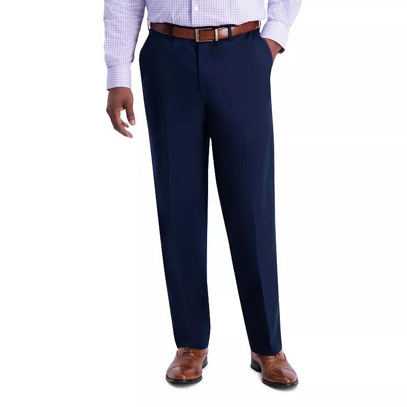 Haggar Mens Iron Free Premium Khaki Classic-Fit Flat-Front Pant Product Image