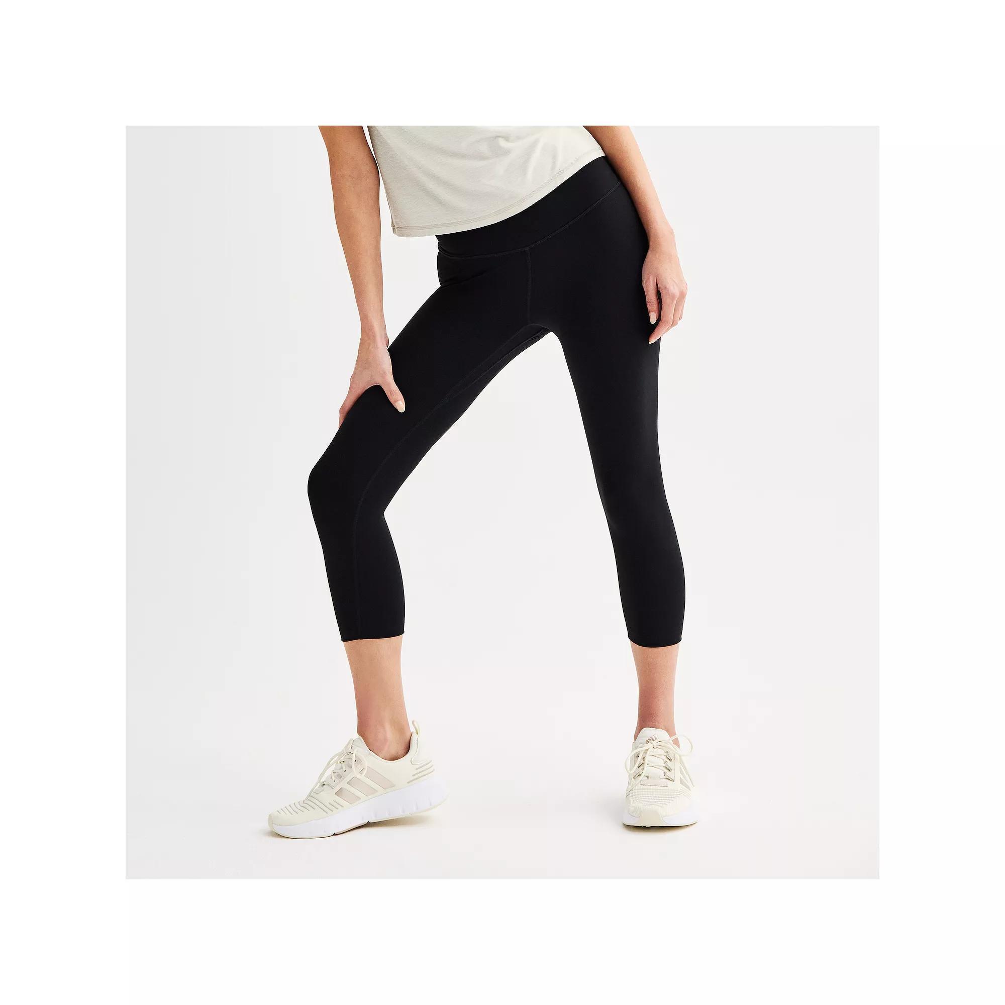 Women's FLX High-Rise Affirmation Capri Leggings, Size: XS, Mineral Black Product Image