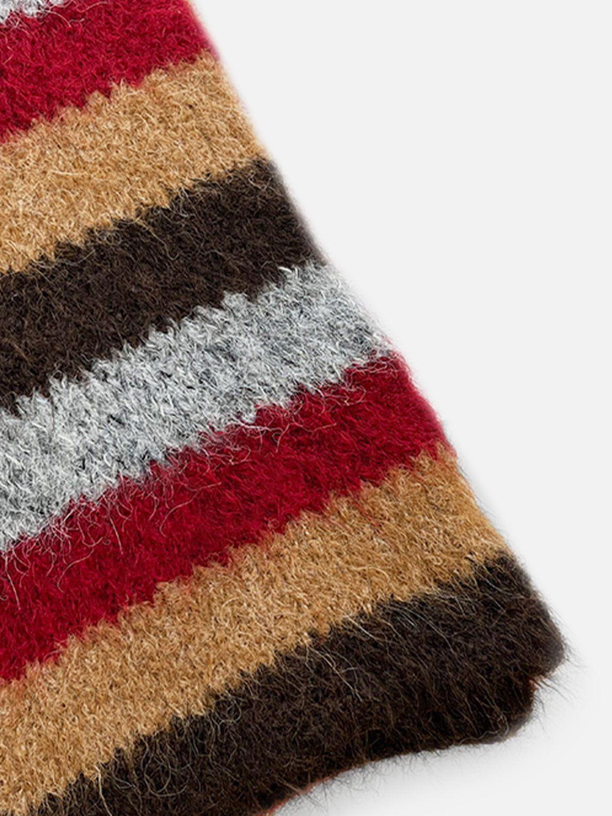 Color Blocking Stripe Scarf Product Image