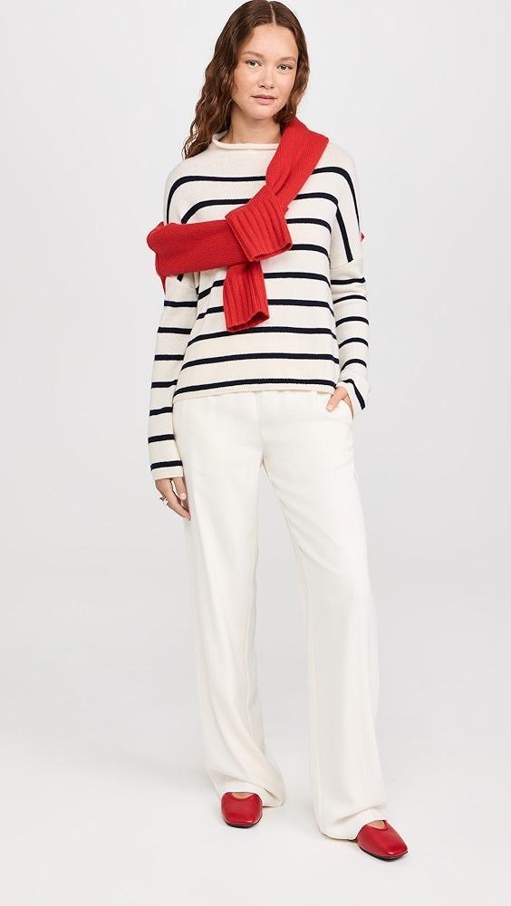 LISA YANG Cashmere Sandy Stripes Sweater | Shopbop Product Image