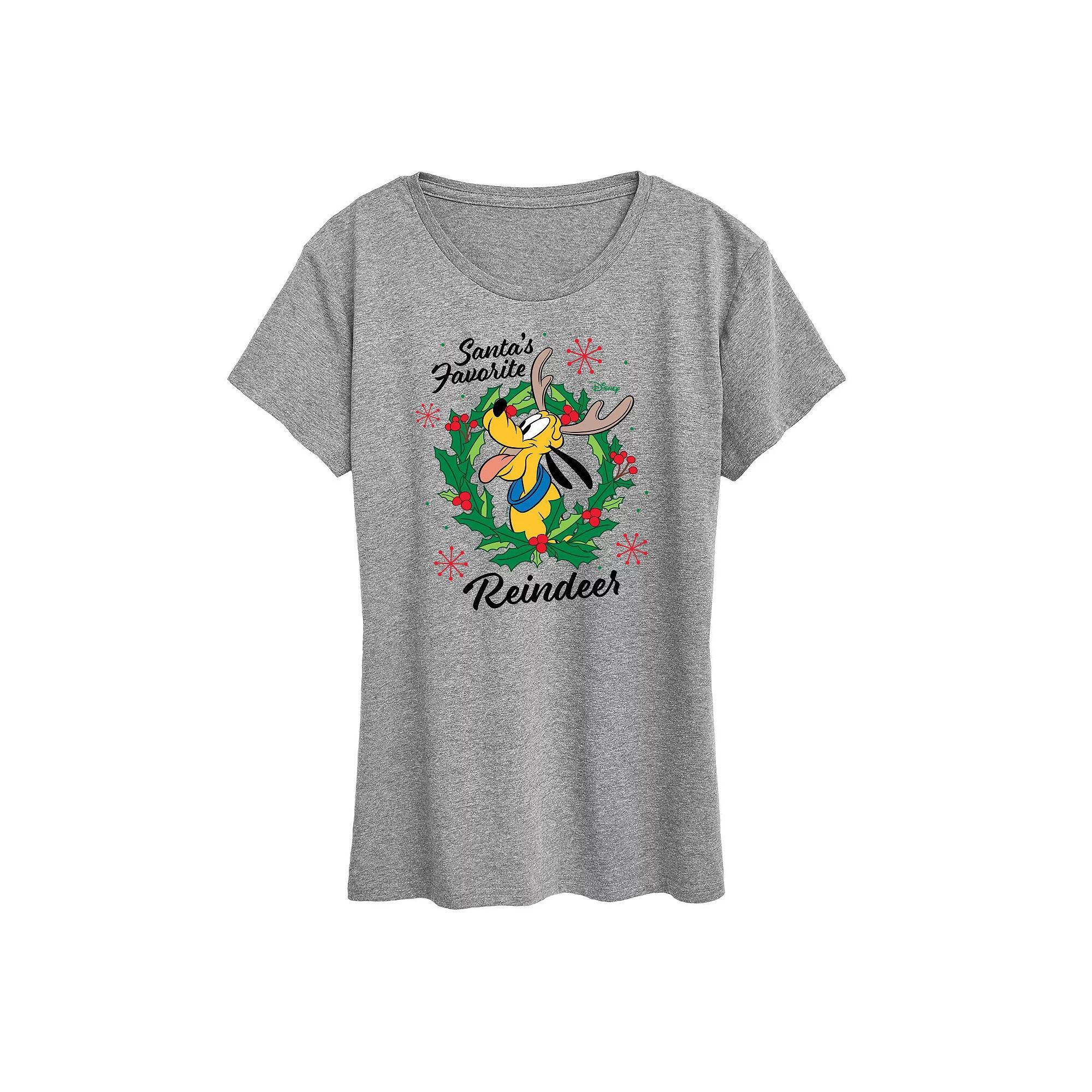 Womens Blue Moon Round Logo Graphic Tee Grey Gray Product Image