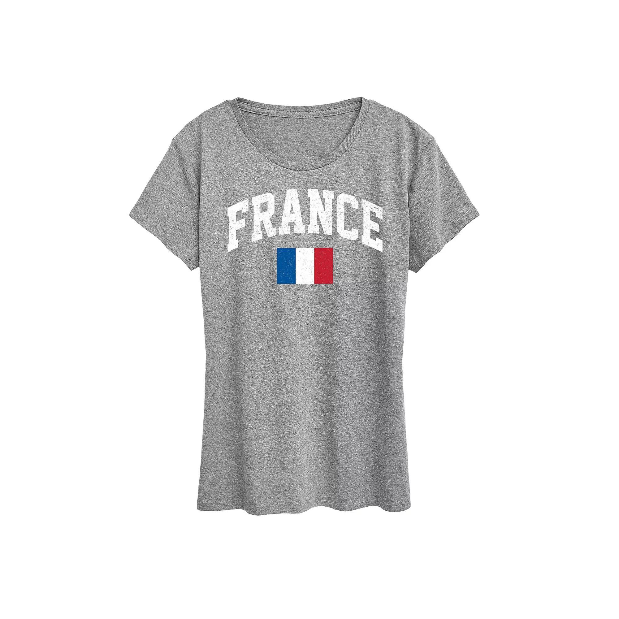 Womens Great Britain Flag Graphic Tee Heather Grey Product Image