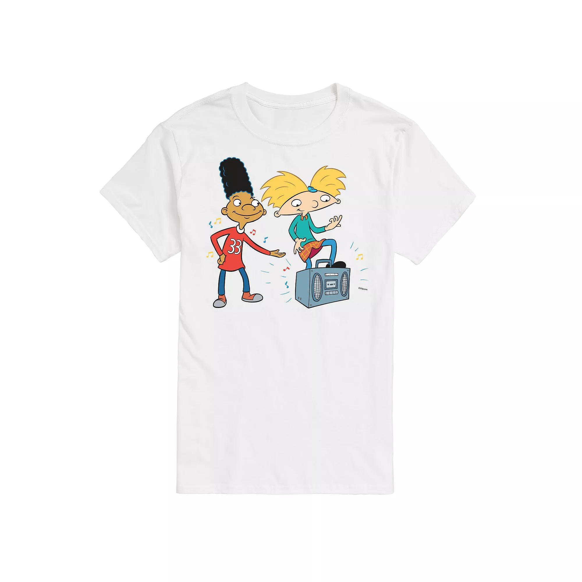Big & Tall Hey Arnold! Air Guitar Graphic Tee, Mens Product Image