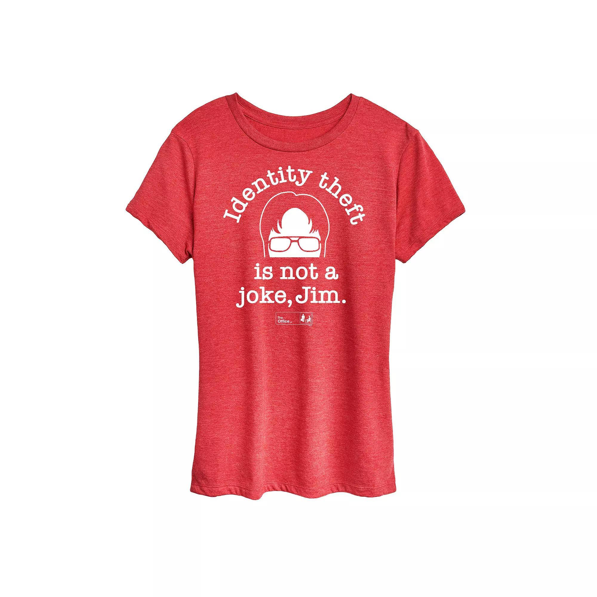 Womens The Office Identity Theft Graphic Tee Product Image