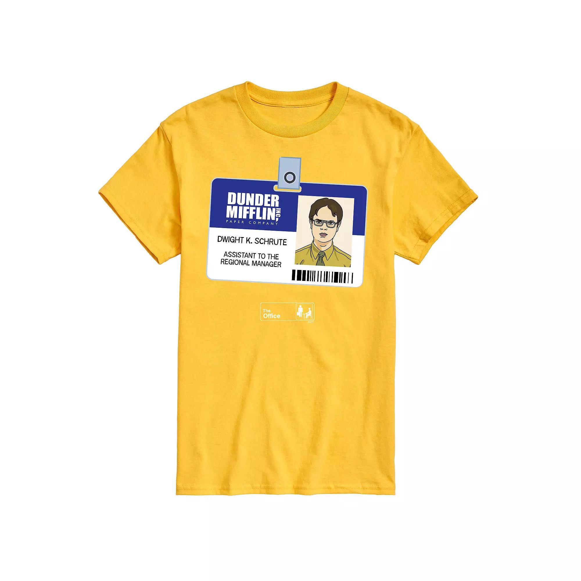 Mens The Office Dwight Schrute Badge Tee Product Image