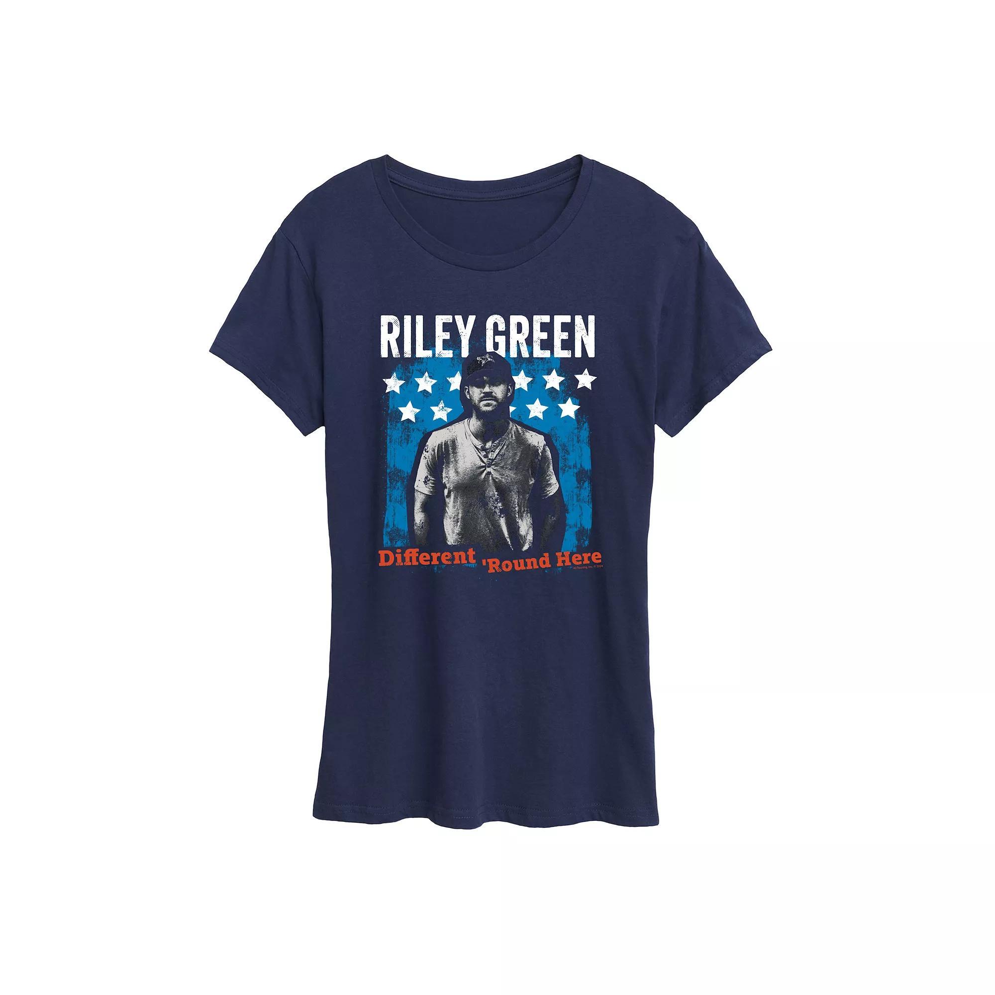 Womens Riley Green Different Round Here Graphic Tee Product Image