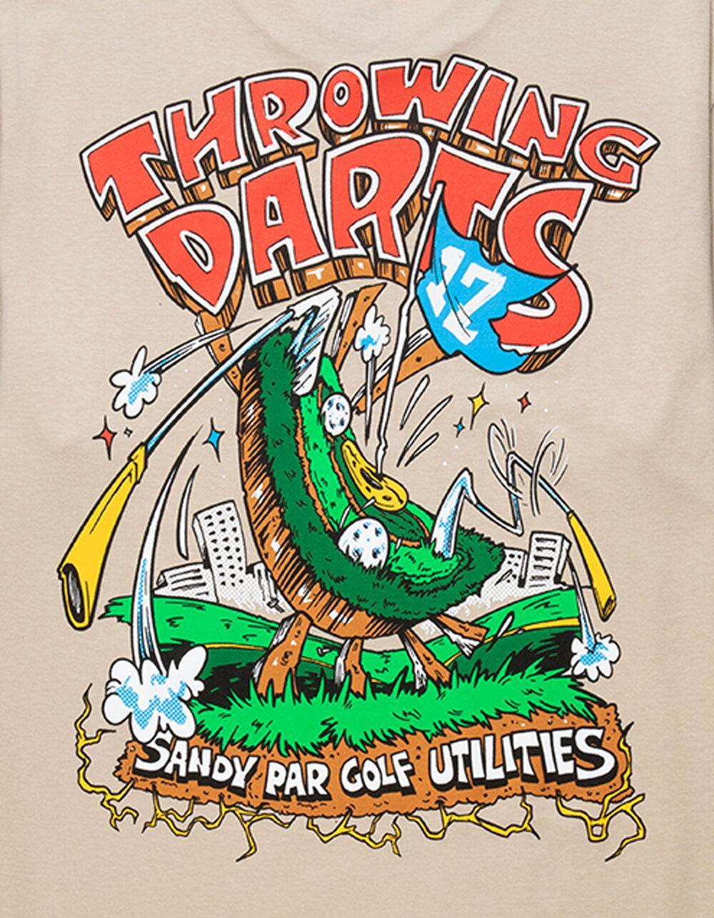 SANDY PAR Throwing Darts Mens Tee - SAND Product Image