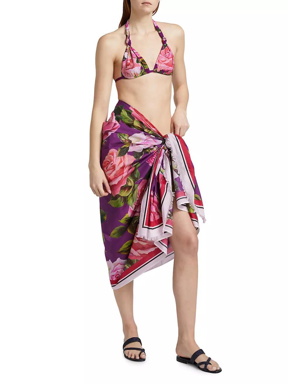 Floral Cotton Sarong Product Image