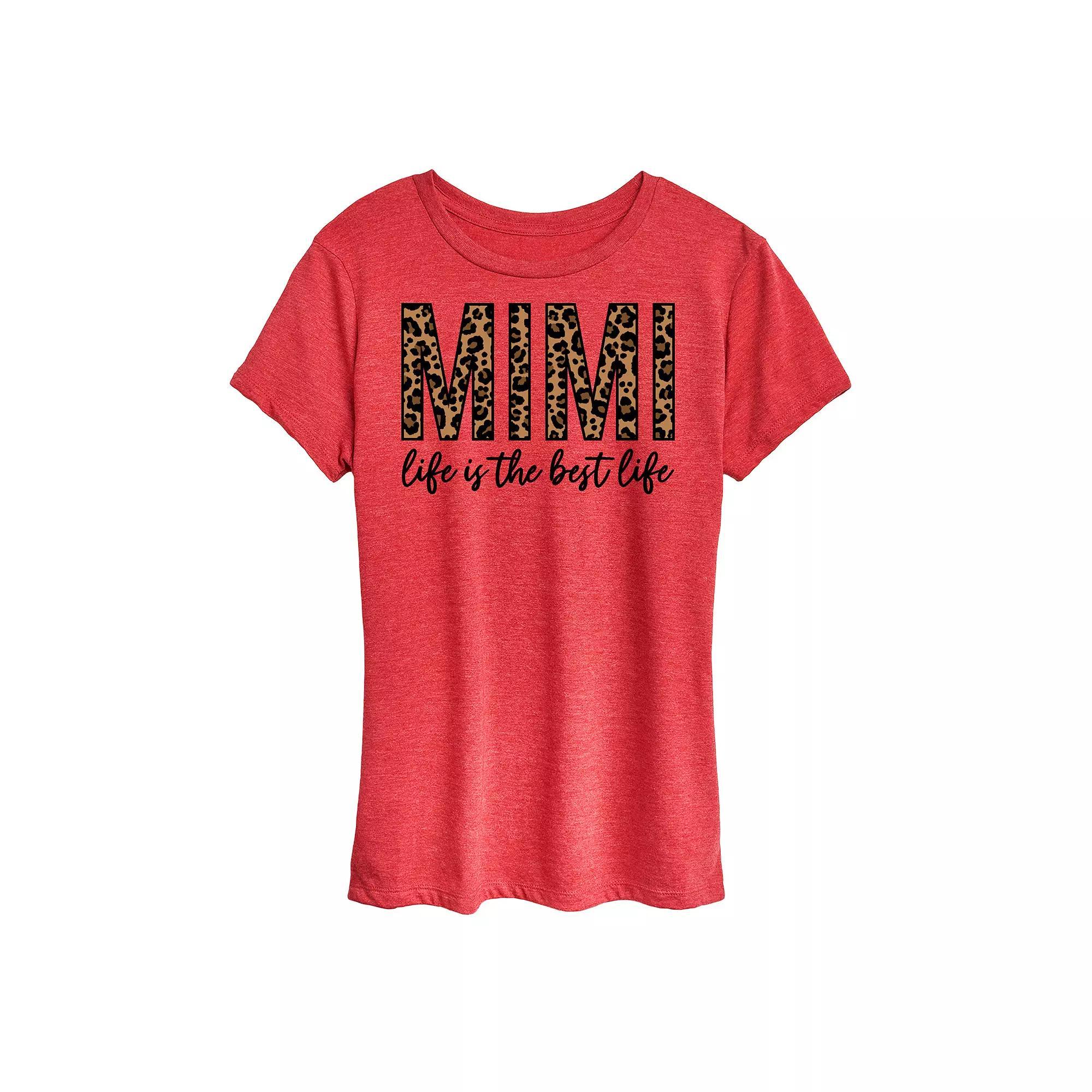Womens Mimi Life Is The Best Life Graphic Tee Product Image